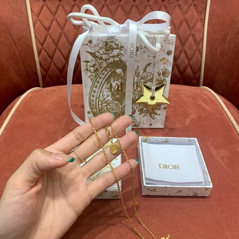 디올 DIOR 로고 목걸이