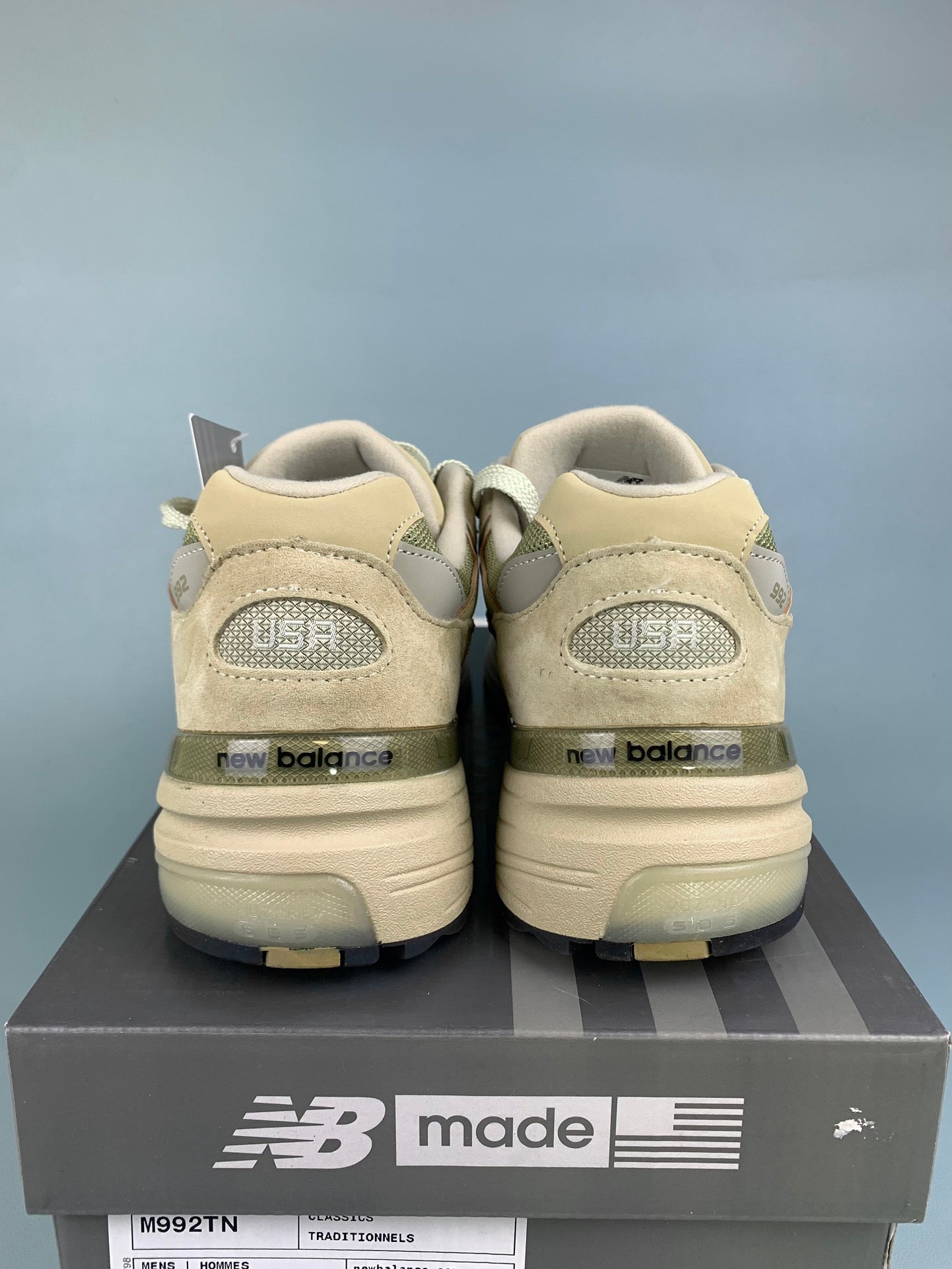 뉴발란스 992 메이드 인 USA 탄