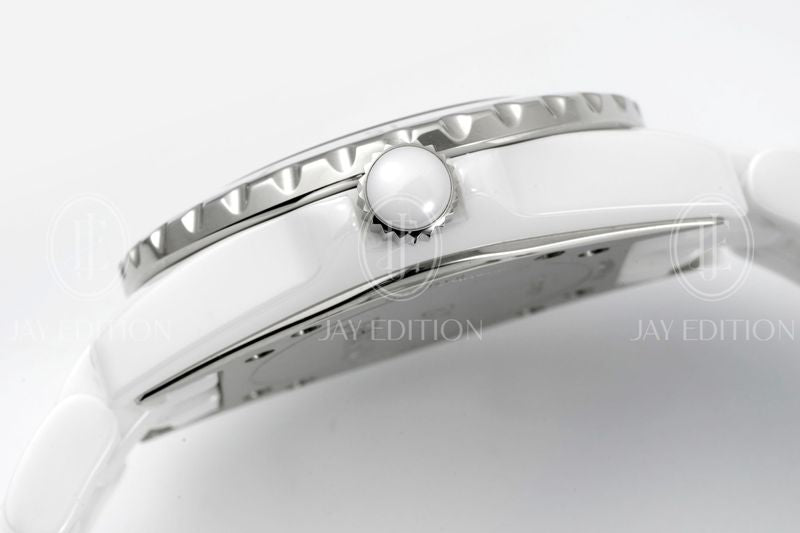 C J12 워치 33mm 핑크 다이아 인디케이터 쿼츠