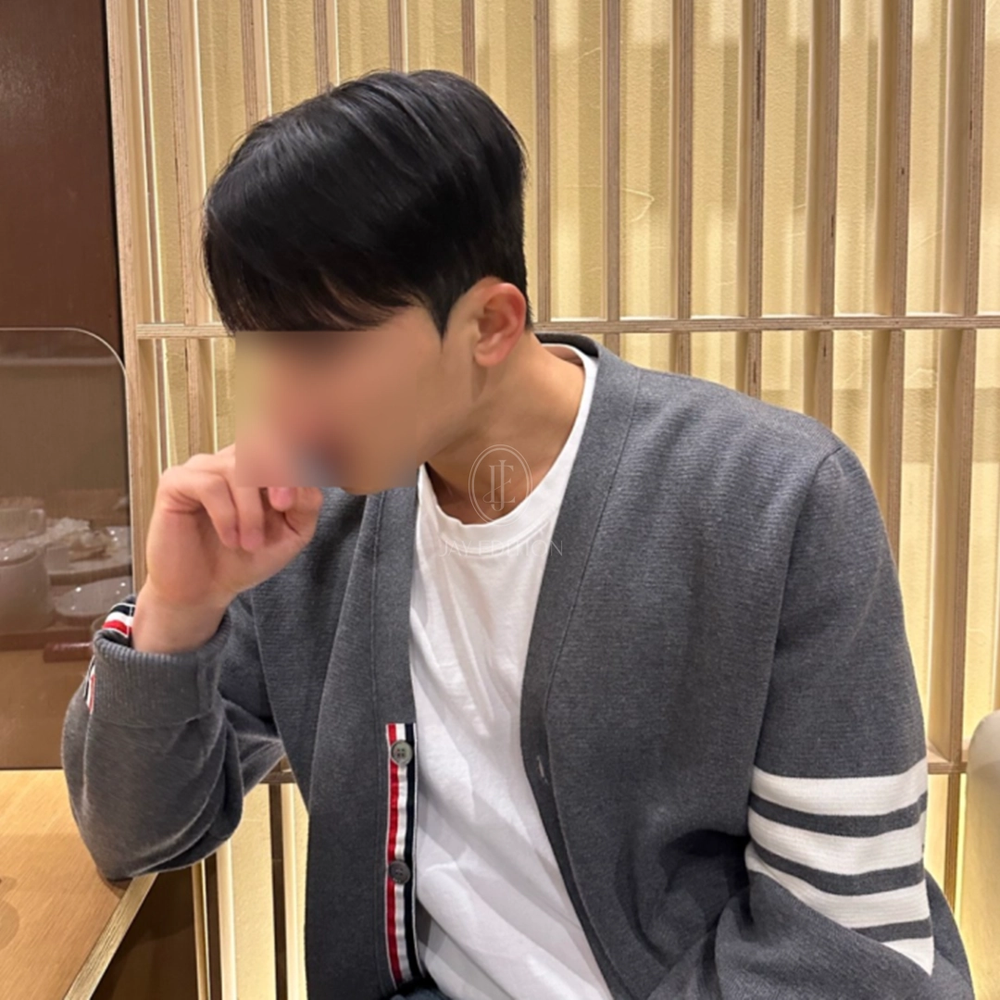 1% 톰브라운 밀라노 스티치 가디건,니트