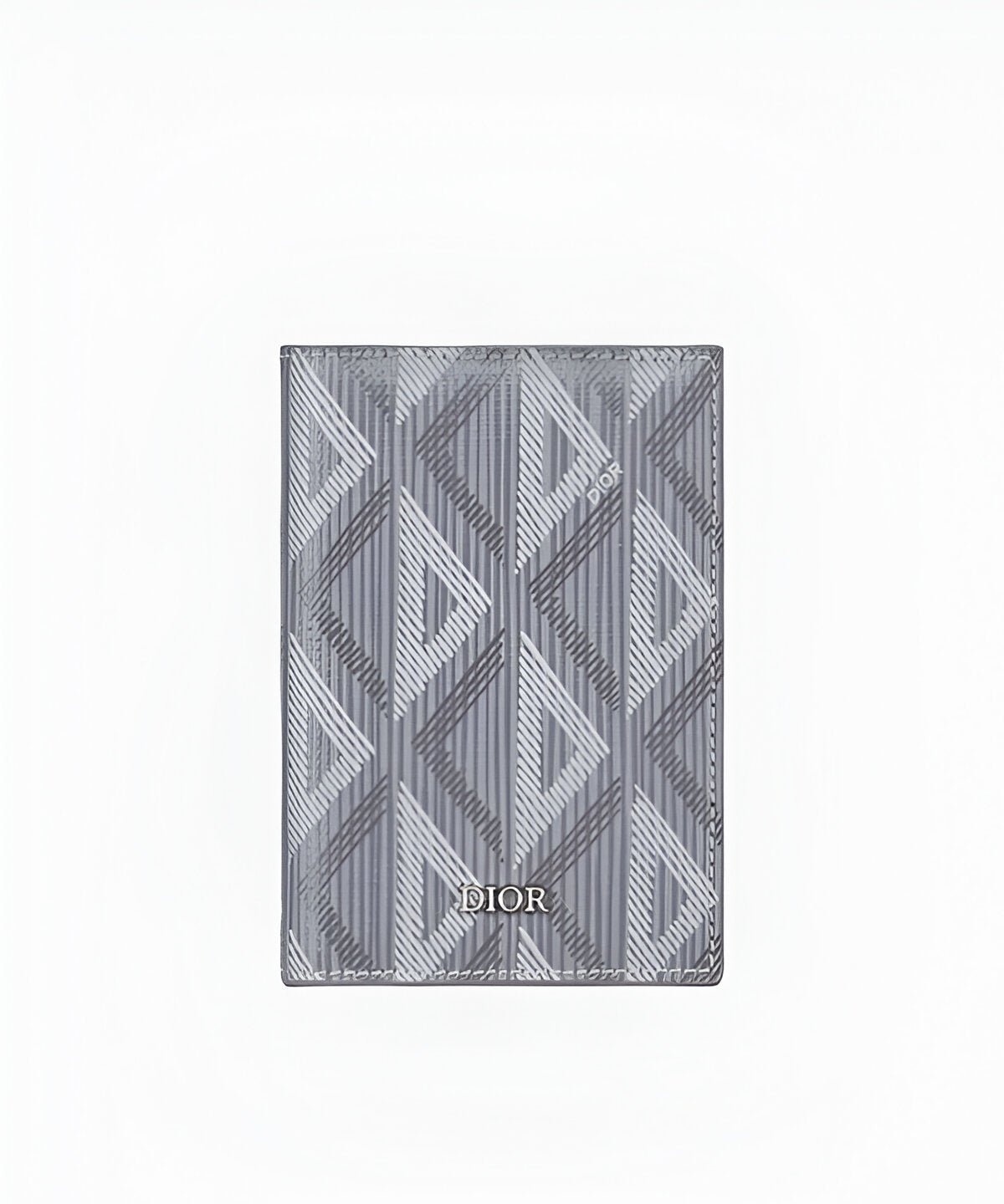 디올 CD 다이아몬드 버티컬 카드 지갑 CD 다이아몬드 패턴 캔버스와 슬림한 세로형 카드 수납 지갑