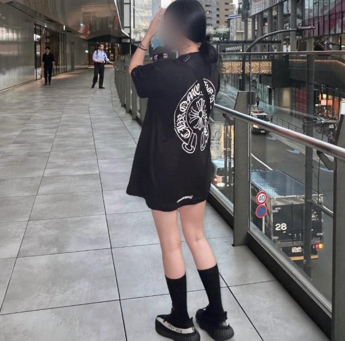 크롬하츠 홀스슈 로고 티셔츠