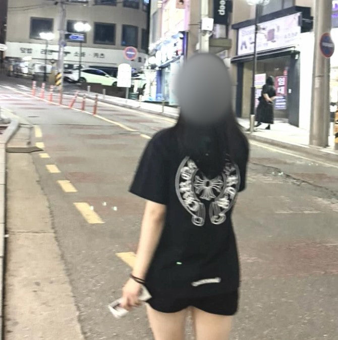크롬하츠 홀스슈 로고 티셔츠