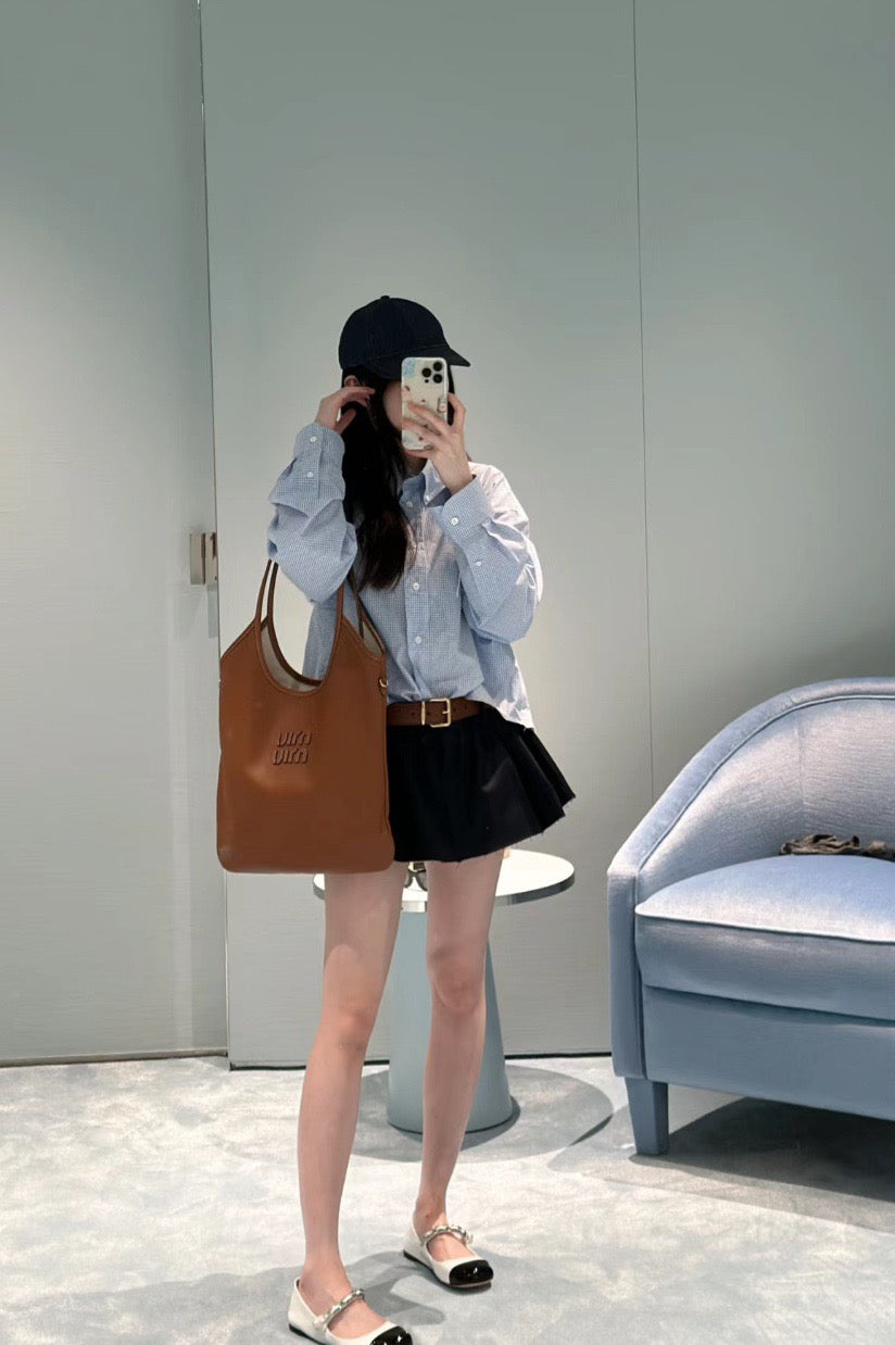 미우미우 아이비백 레귤러 (브라운)