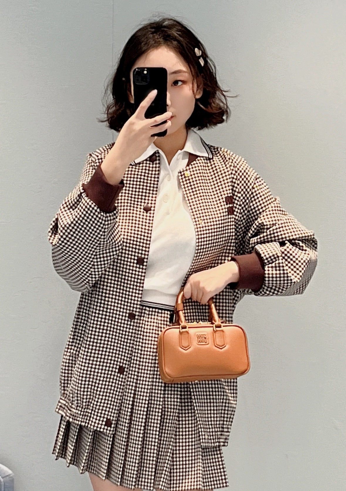 미우미우 아르카디 미니 (브라운)