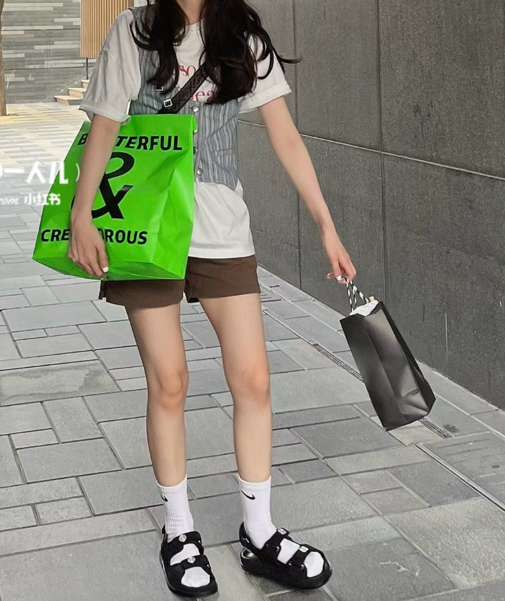 C CC 버튼 벨크로 샌들