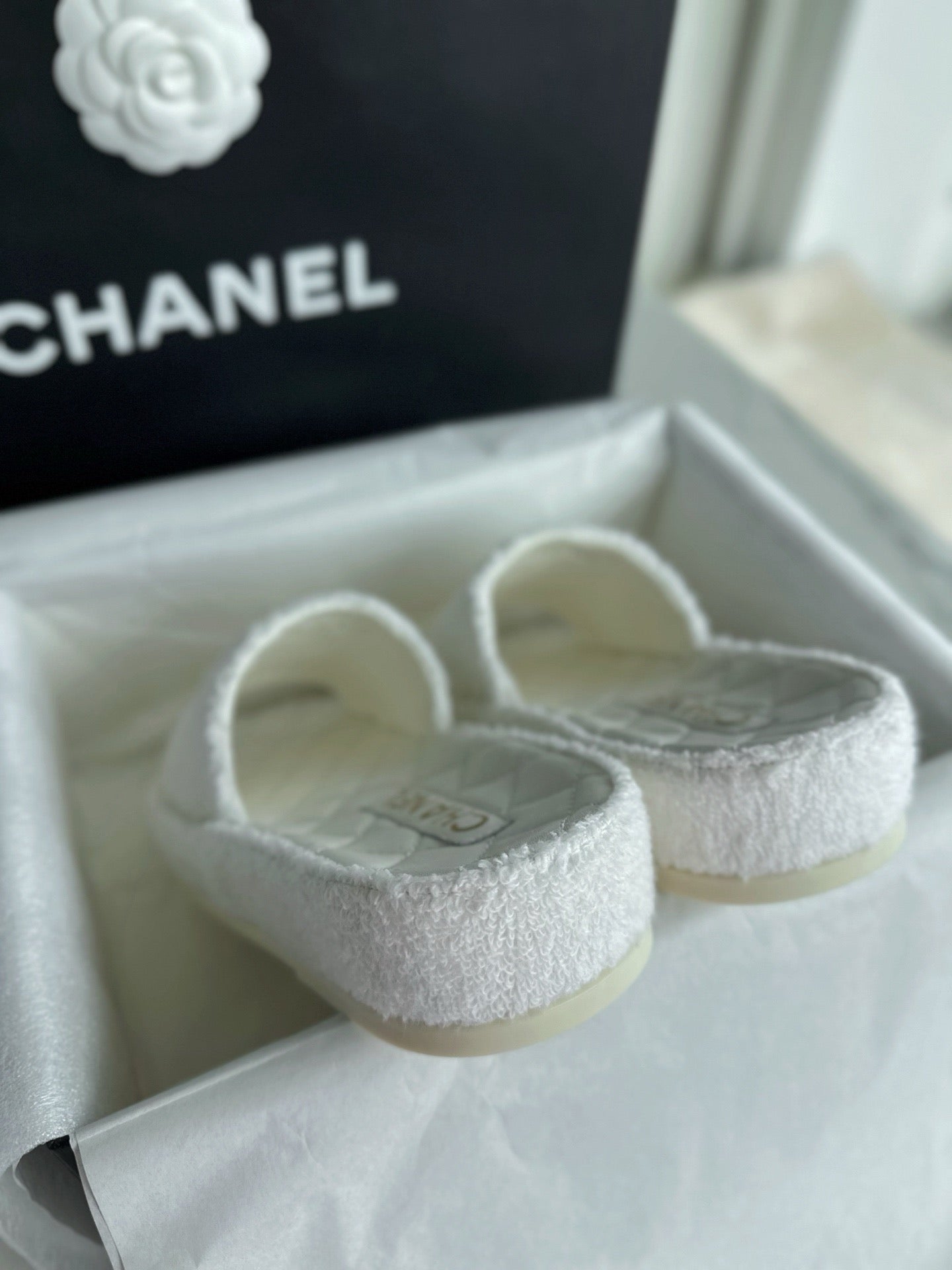 C 램스킨 뮬 슬리퍼