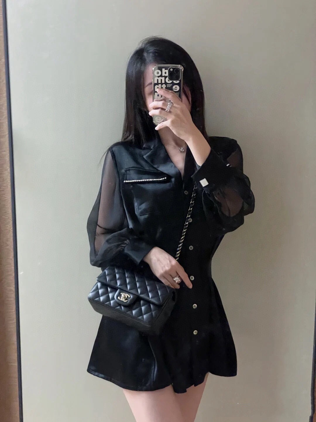 C 클래식 플랩백 뉴미니
