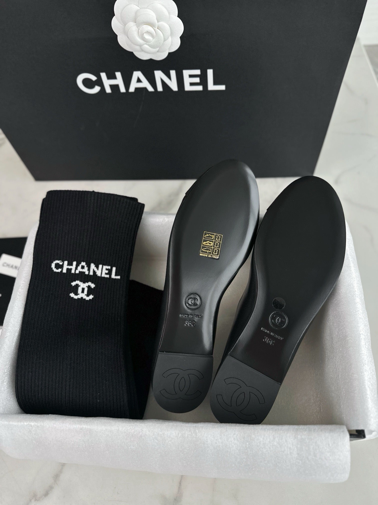 C 레그워머 세트 메리제인 플랫