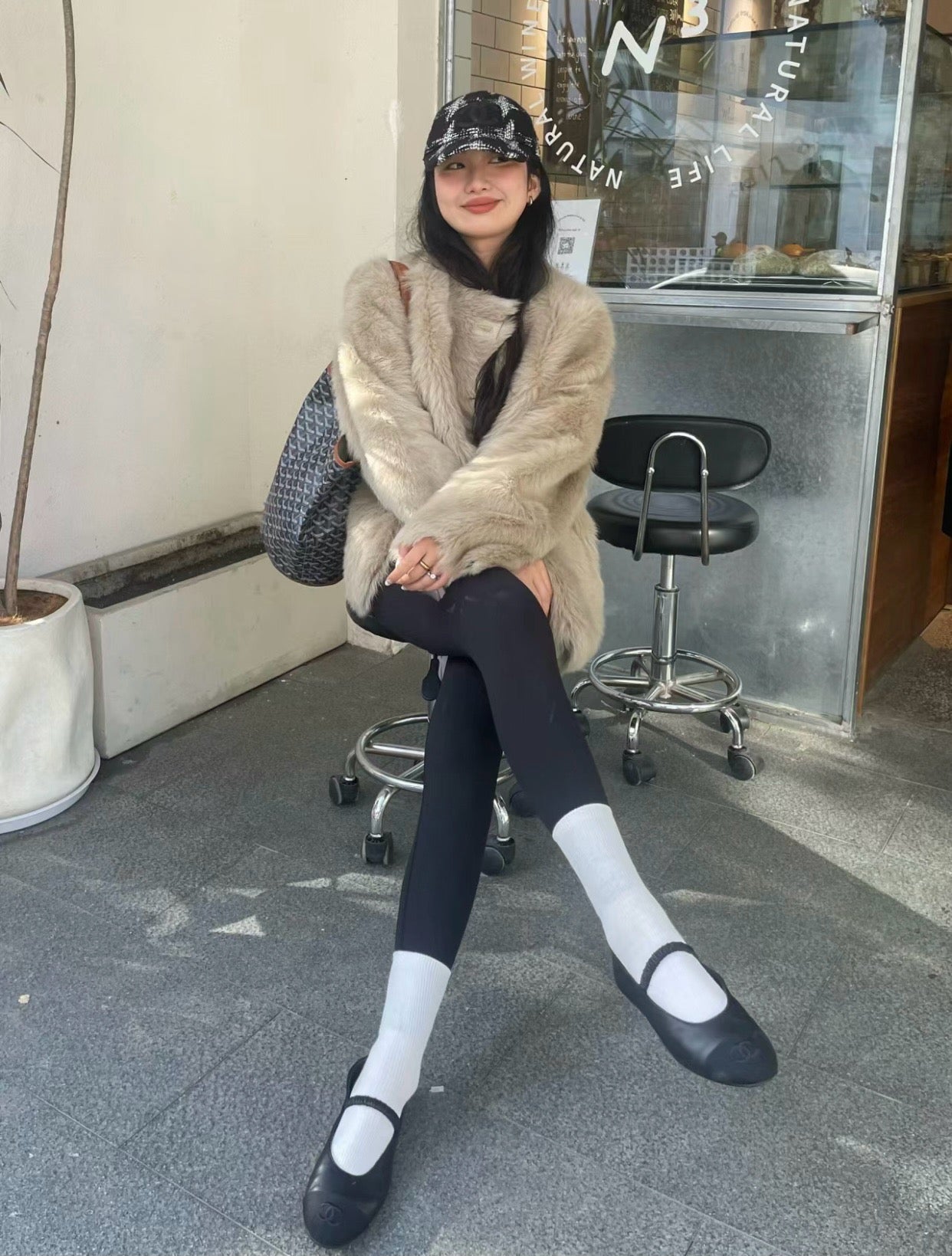 C 레그워머 세트 메리제인 플랫