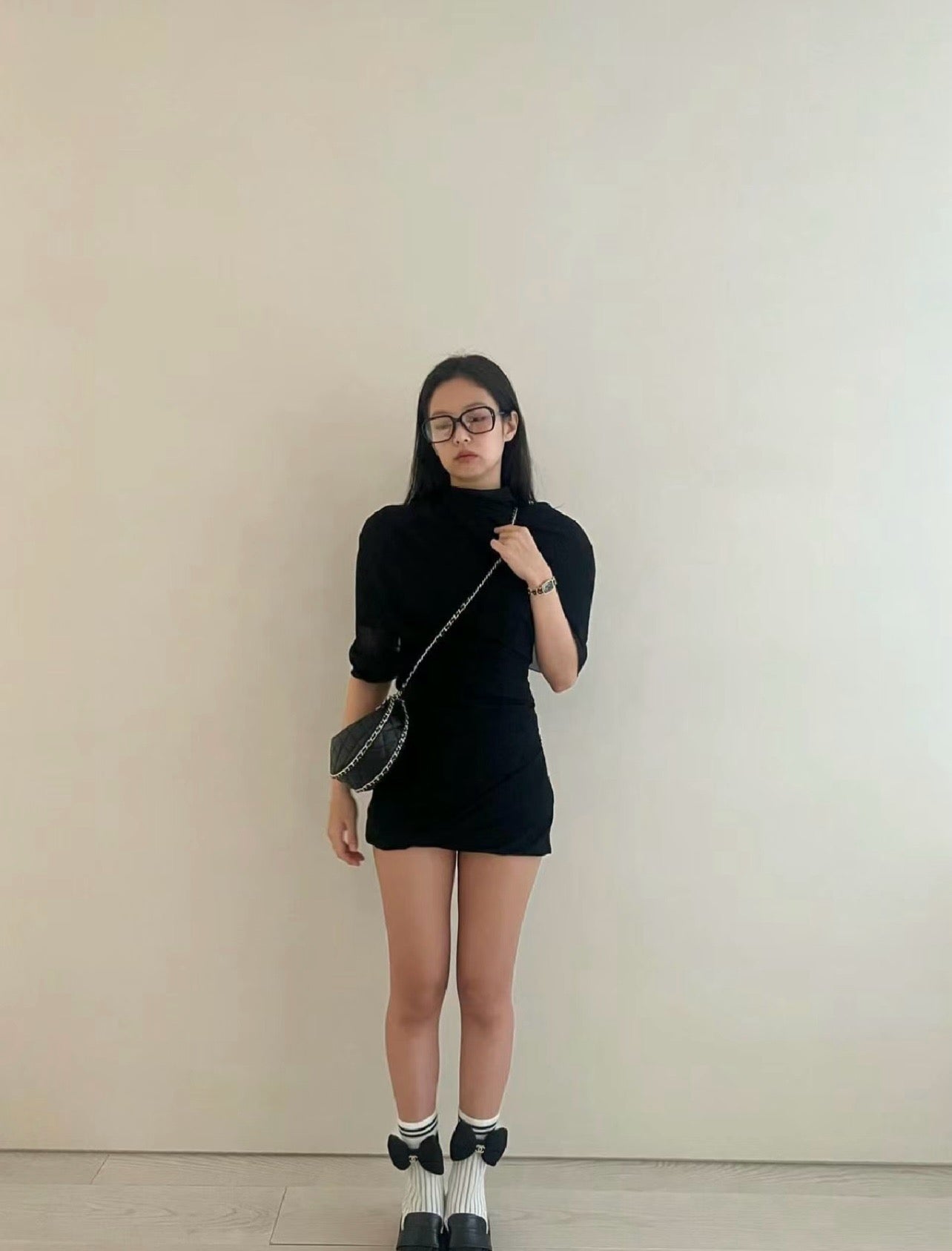 C 리본 삭스 컴바인 모카신