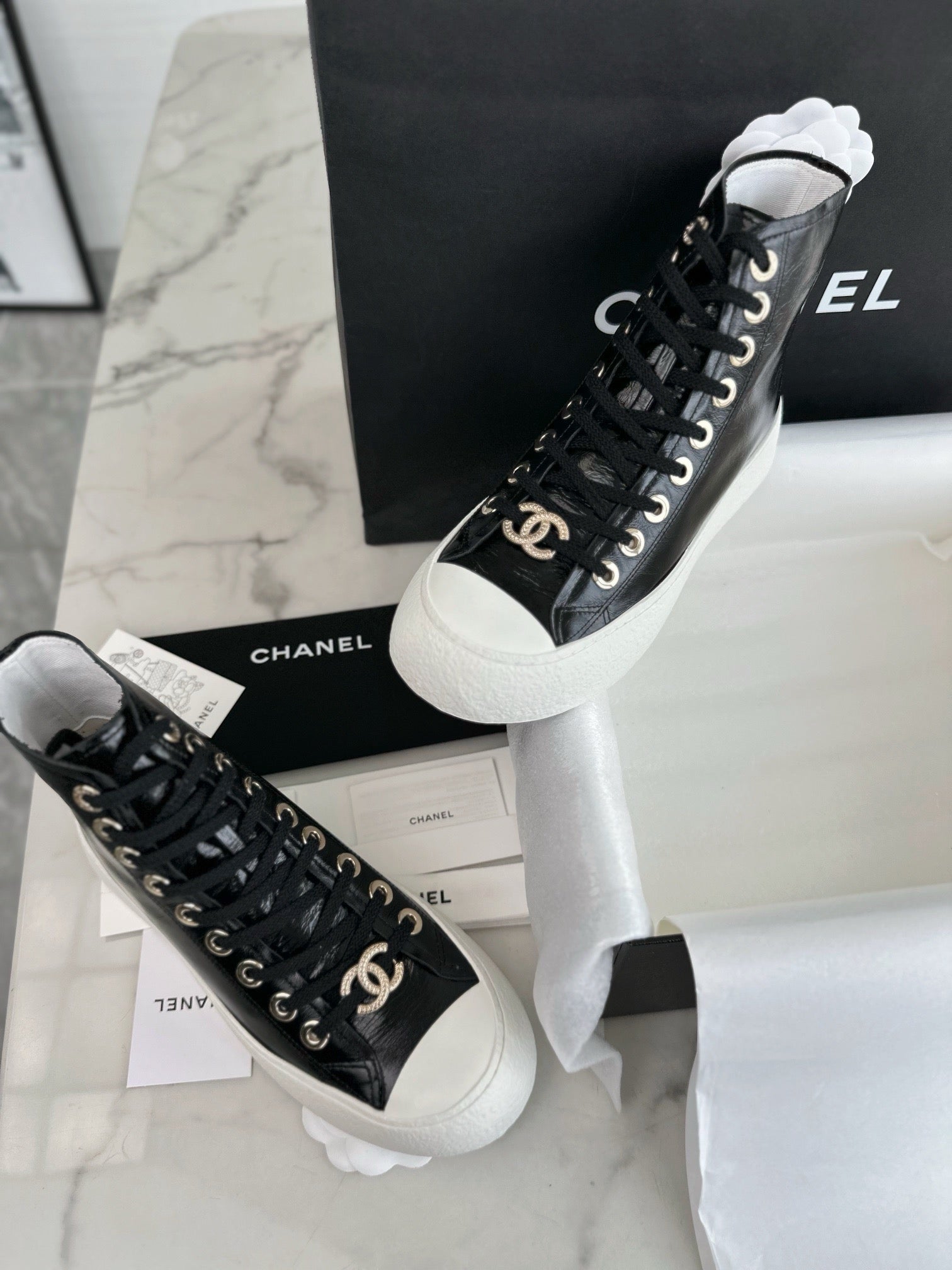 C 하이탑 스니커즈
