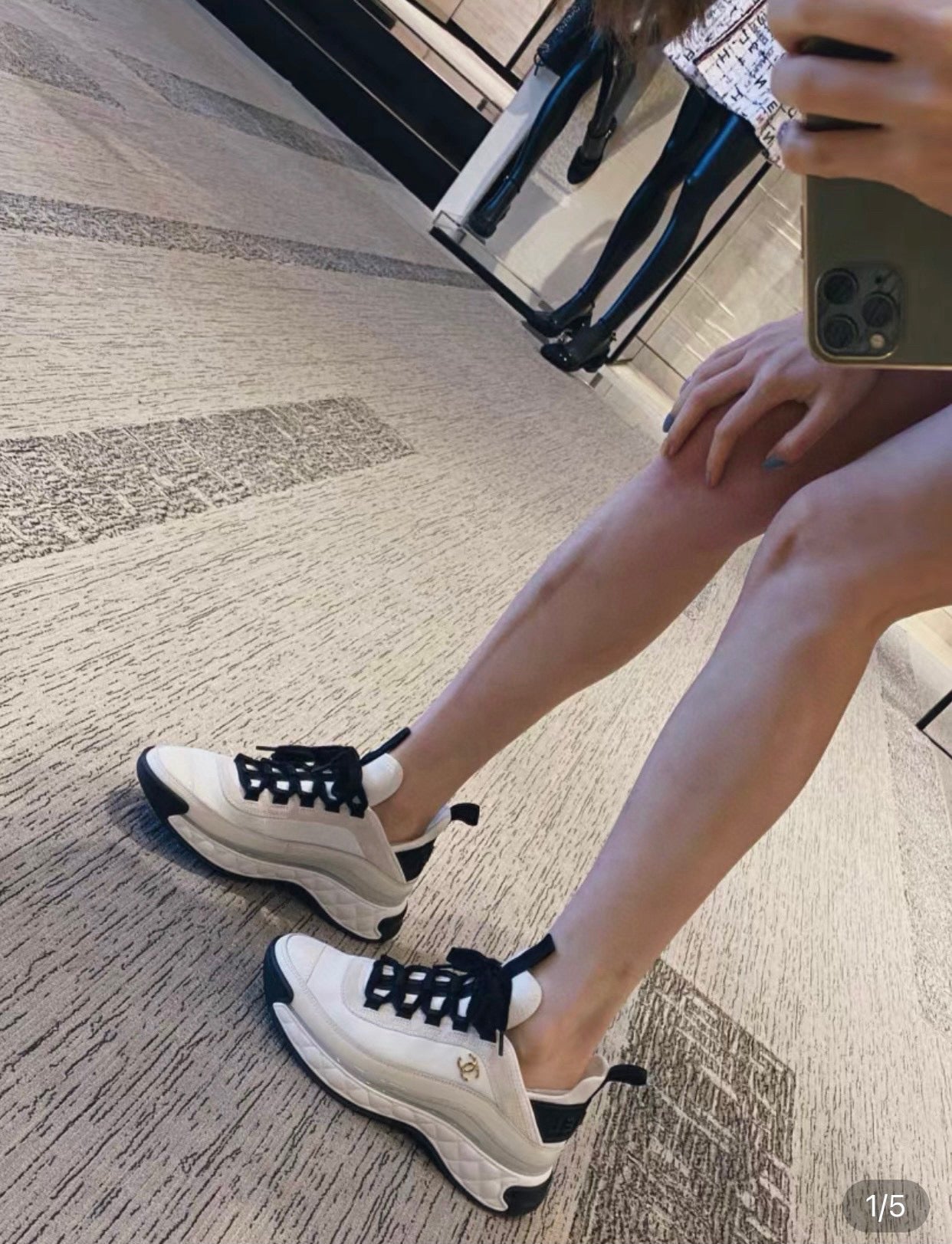 C 믹스드파이버 스니커즈