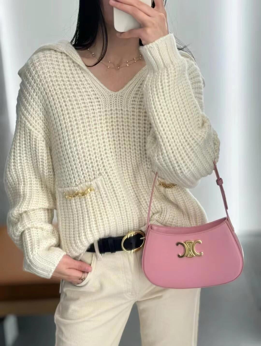 CEL 틸리 숄더백 카프스킨 미디움