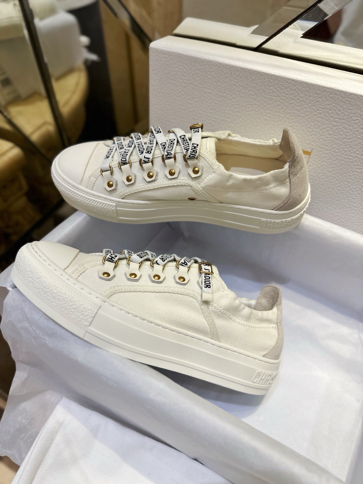 디올 워크앤디올 뮬 스니커즈