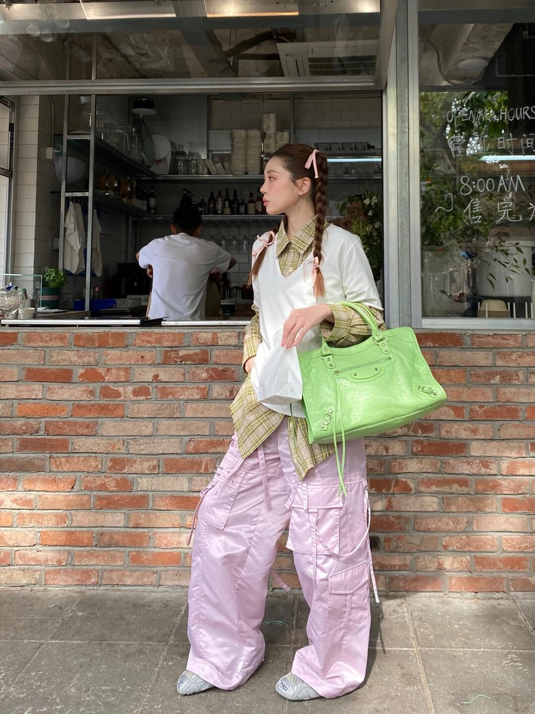 발렌시아가 르 시티백 스몰 (그린)