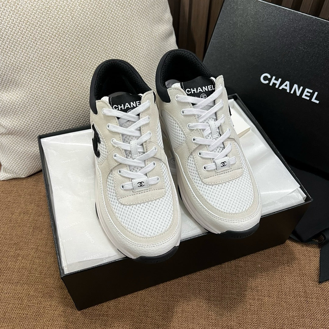 C 메쉬 스웨이드 스니커즈