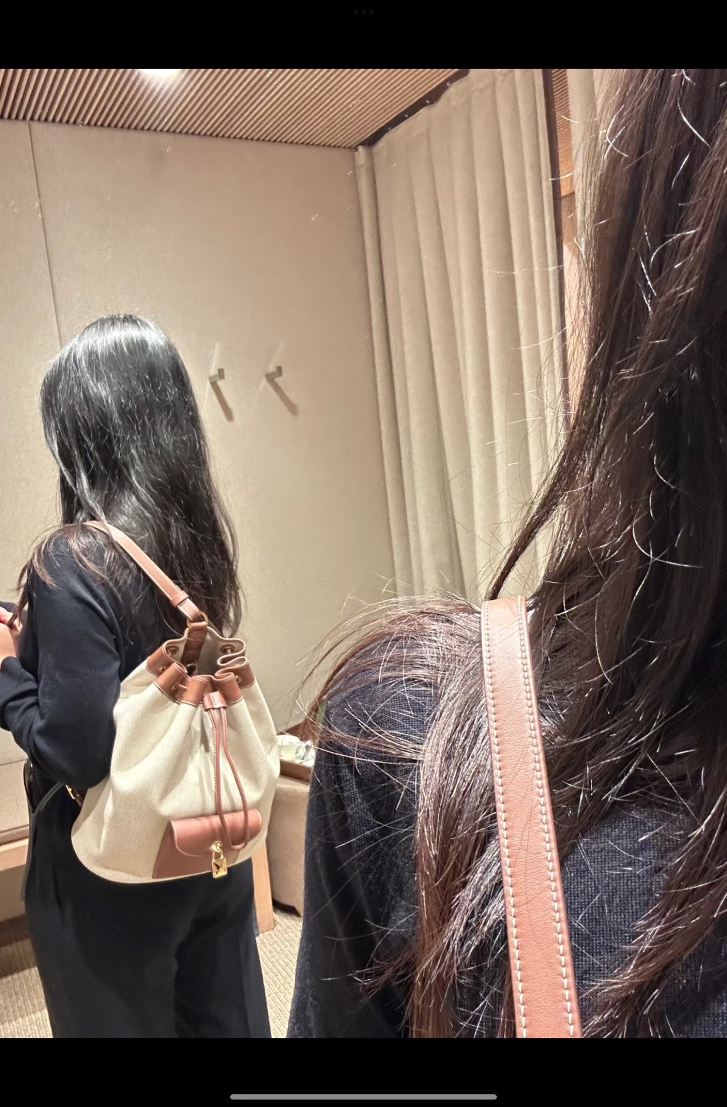 L 엑스트라 드로스트링 백팩 코튼