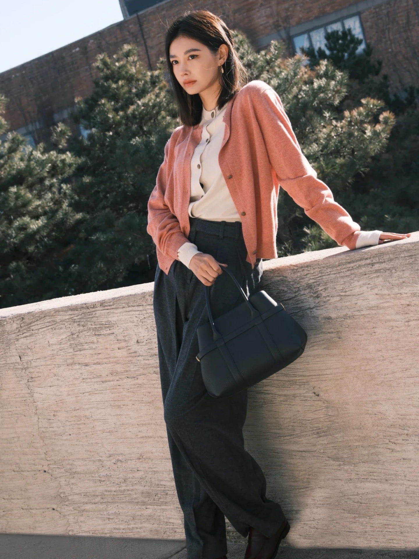 LP  기에라 쇼퍼백 스몰(블루 네이비)