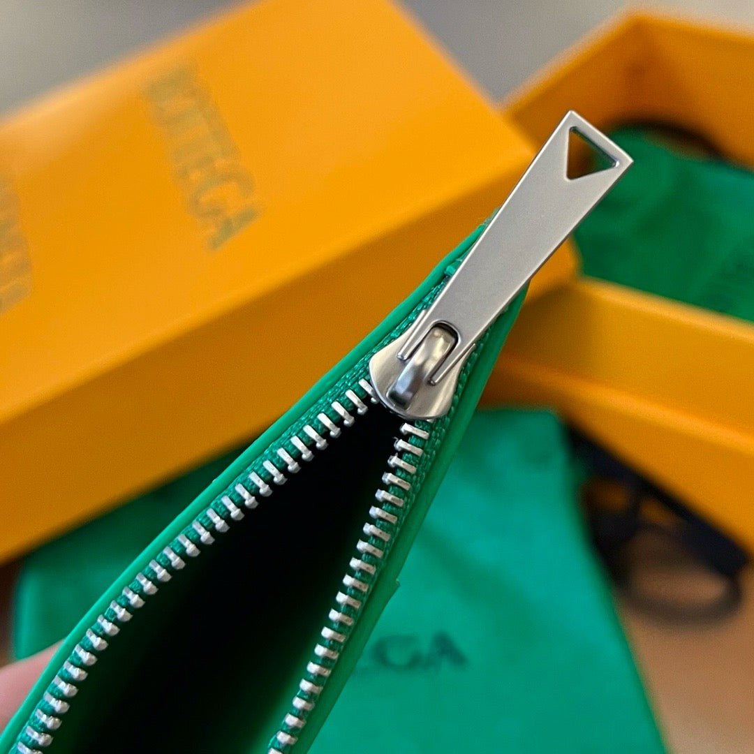 보테가 베네타 카세트 지퍼 카드 케이스 (은장)