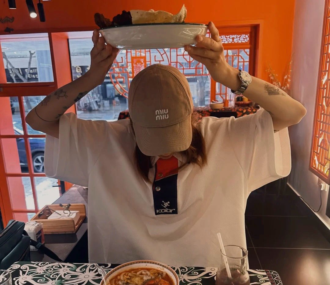 미우미우 볼캡 (로프끈 볼캡)