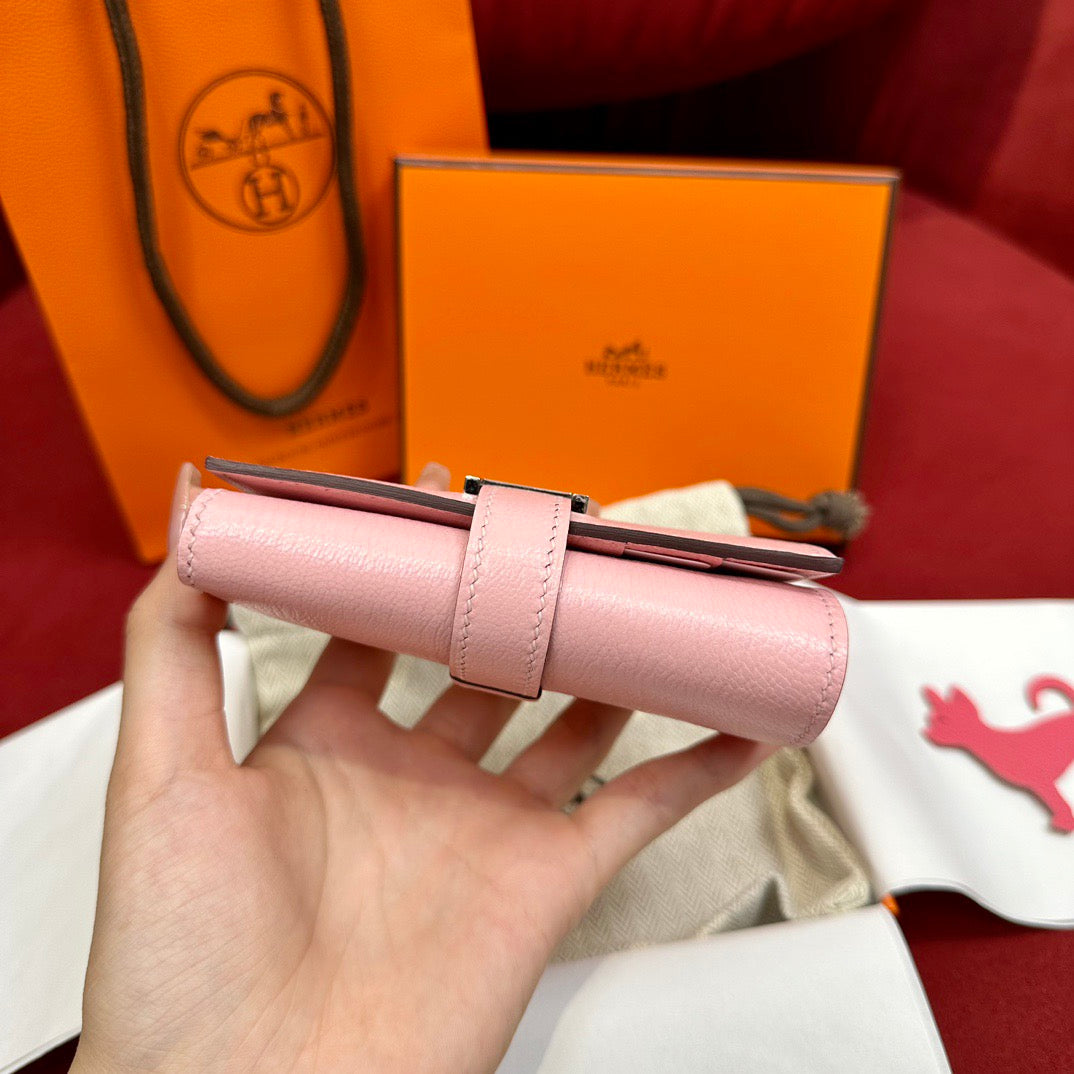 에르메스 베안 콤비 월렛 미조레 은장