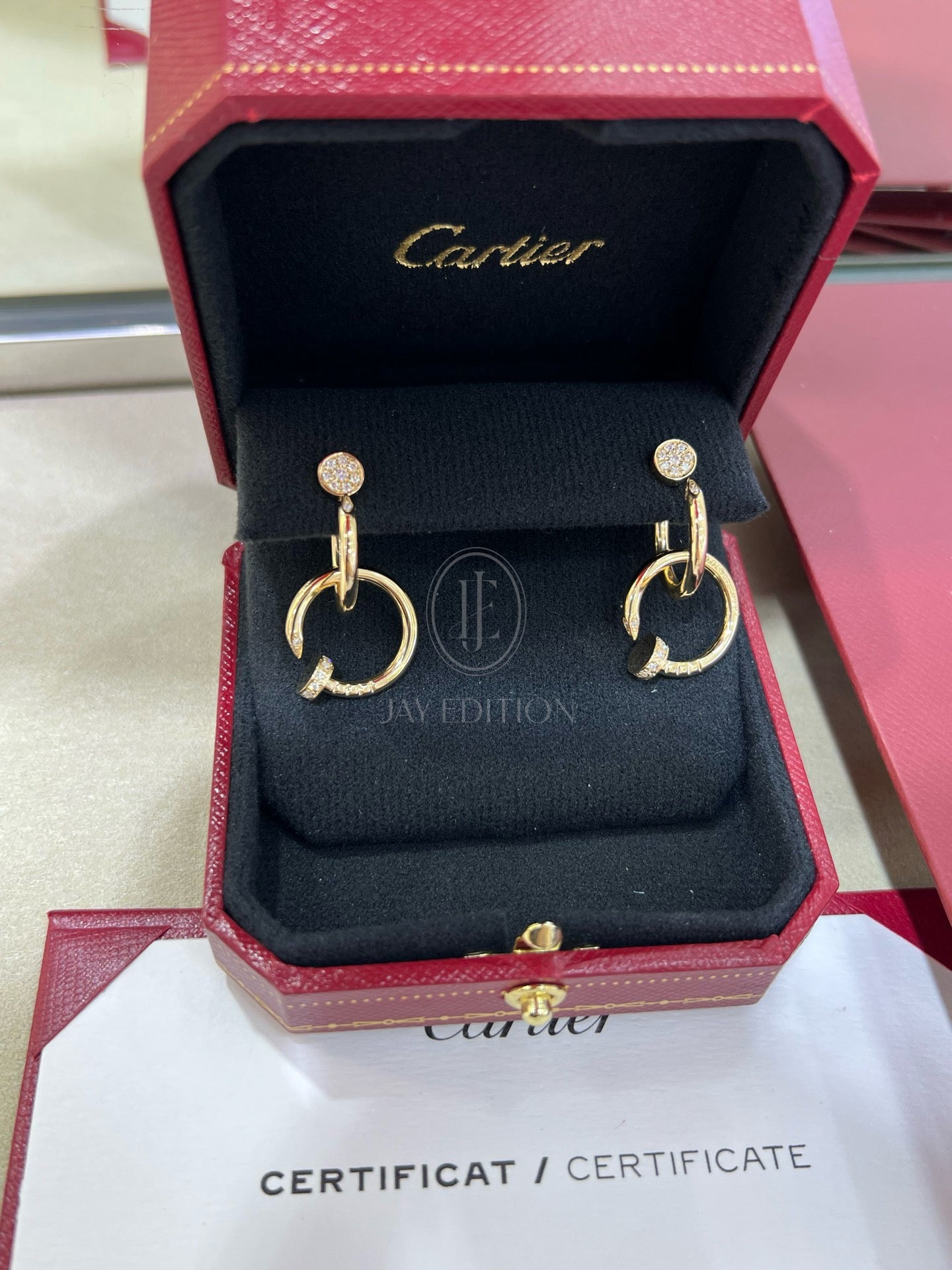 까르띠에 앵끌루 더블 이어링 (18K)