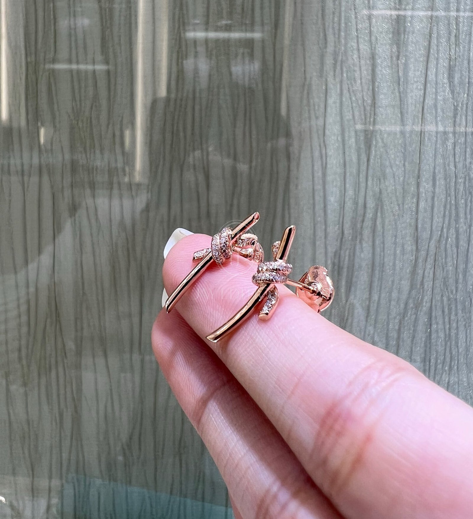 티파니 노트 이어링 (18K)