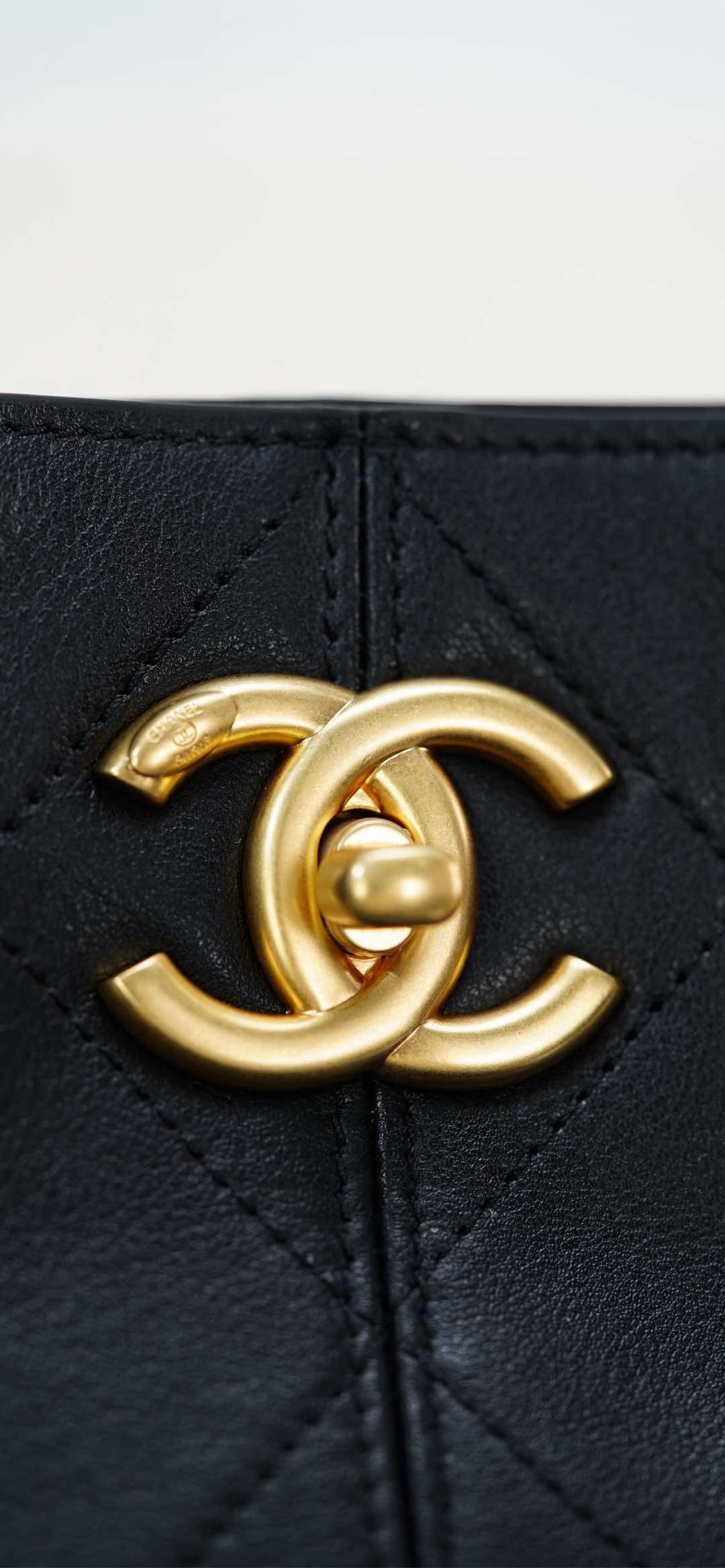 C 25A 레더 쇼핑백 스몰