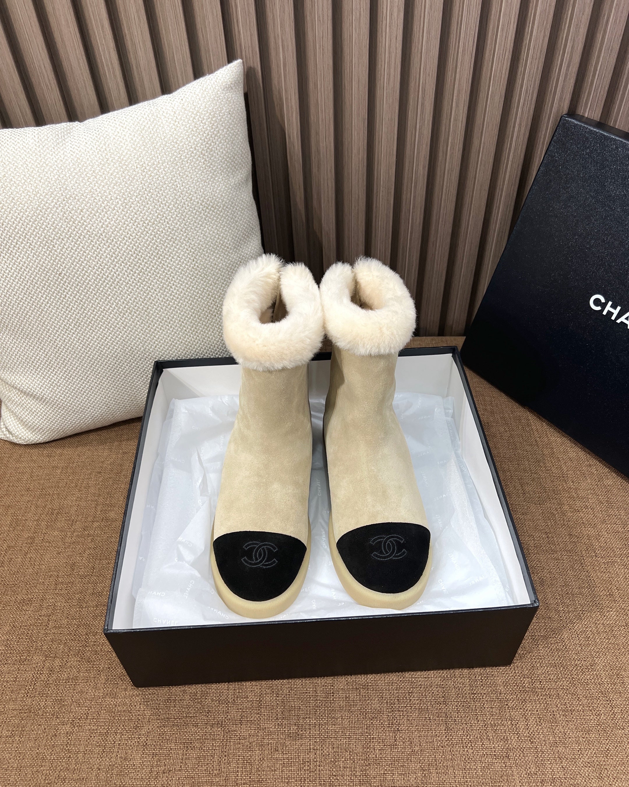C 스노우 첼시 부츠