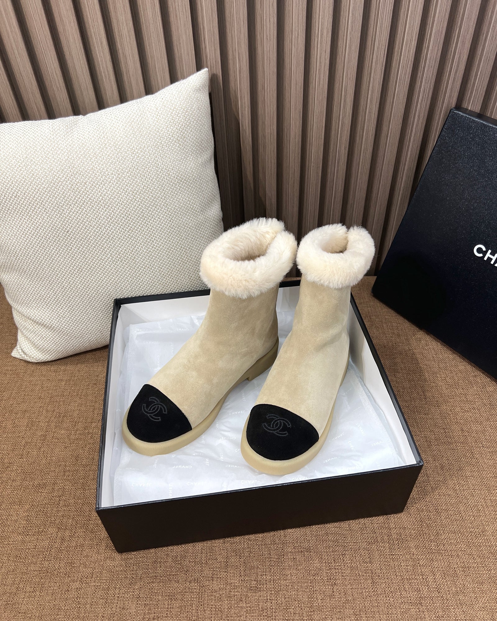 C 스노우 첼시 부츠