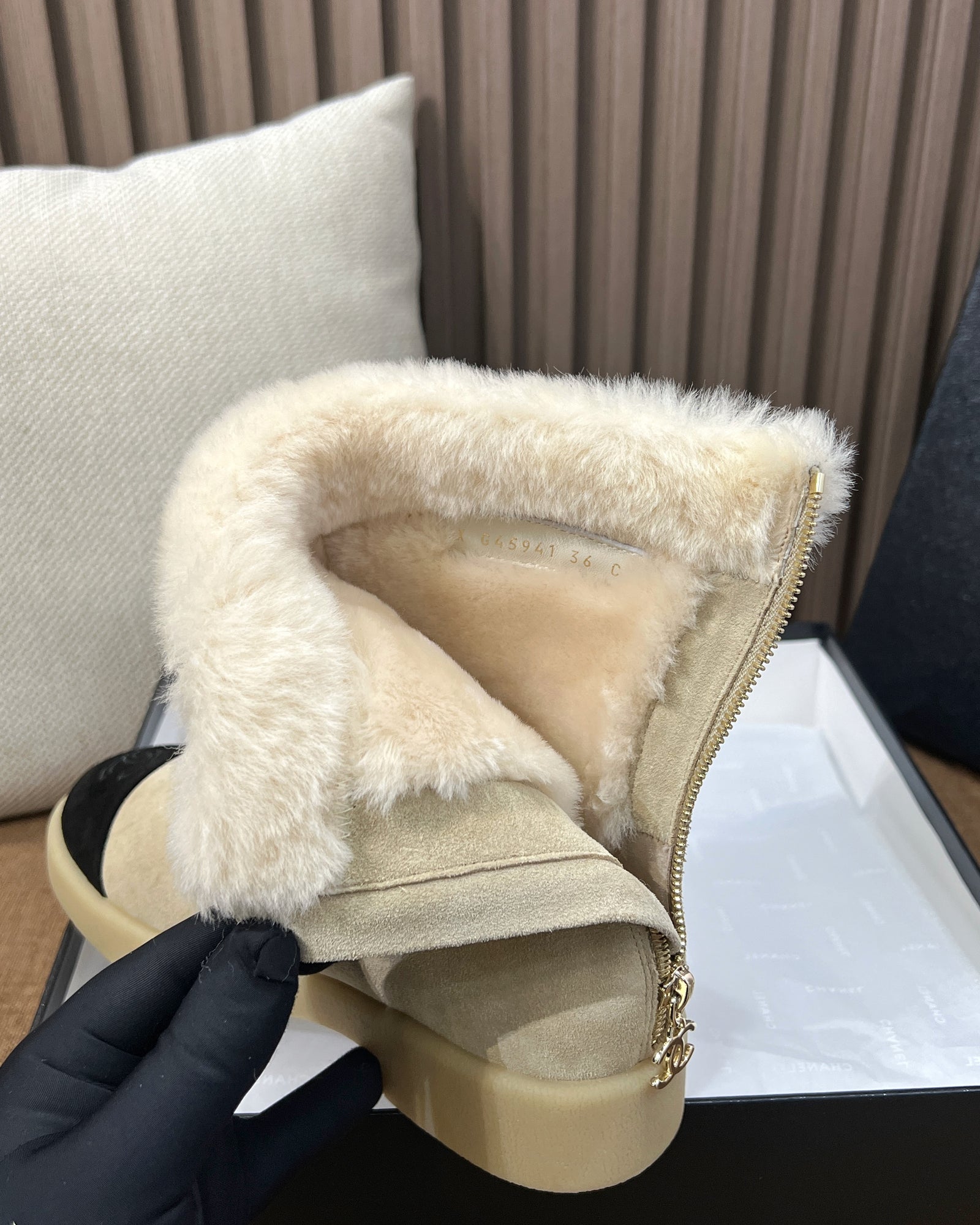 C 스노우 첼시 부츠