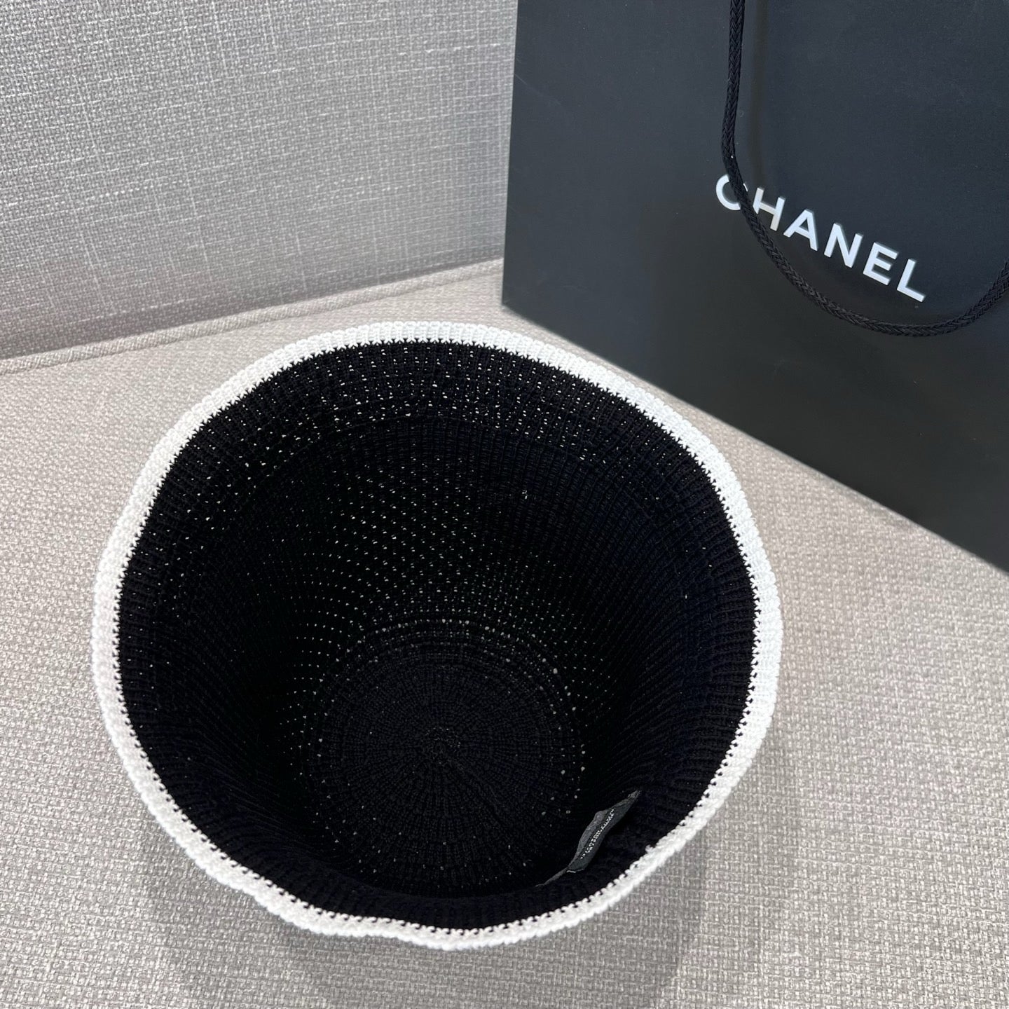 C CC로고 크로셰 버킷햇 벙거지