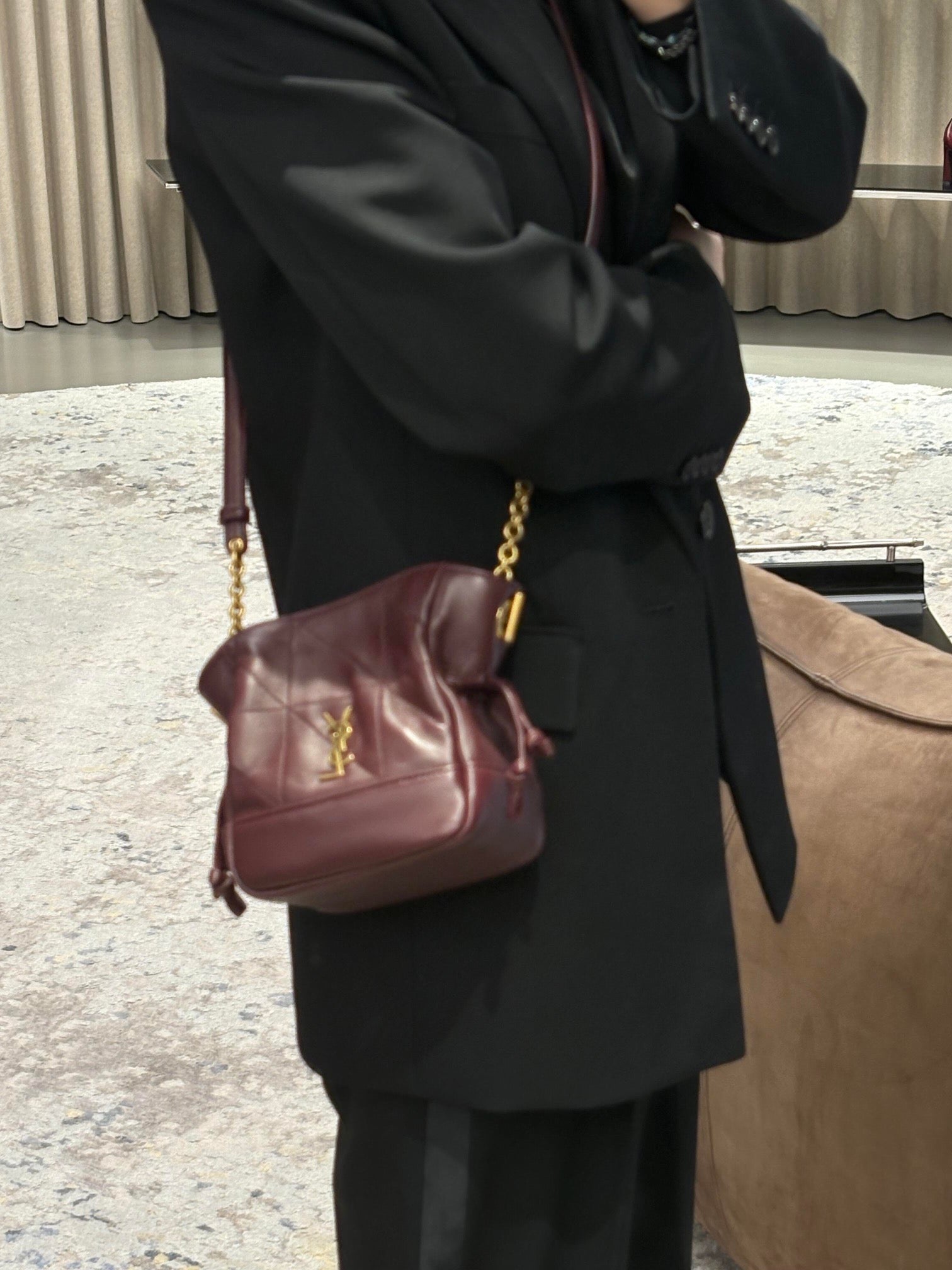 생로랑 제이미 미니 숄더 파우치