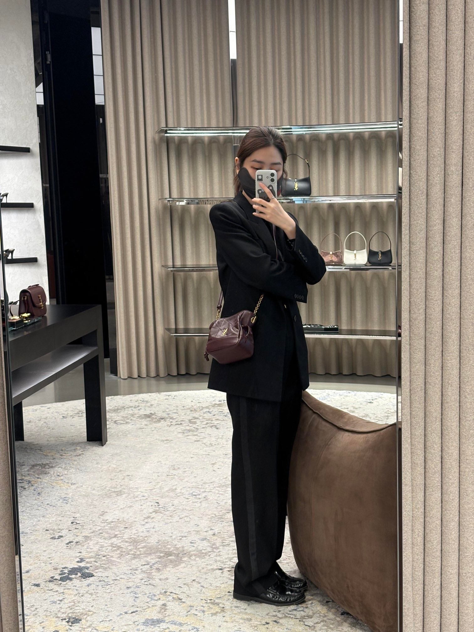 생로랑 제이미 미니 숄더 파우치