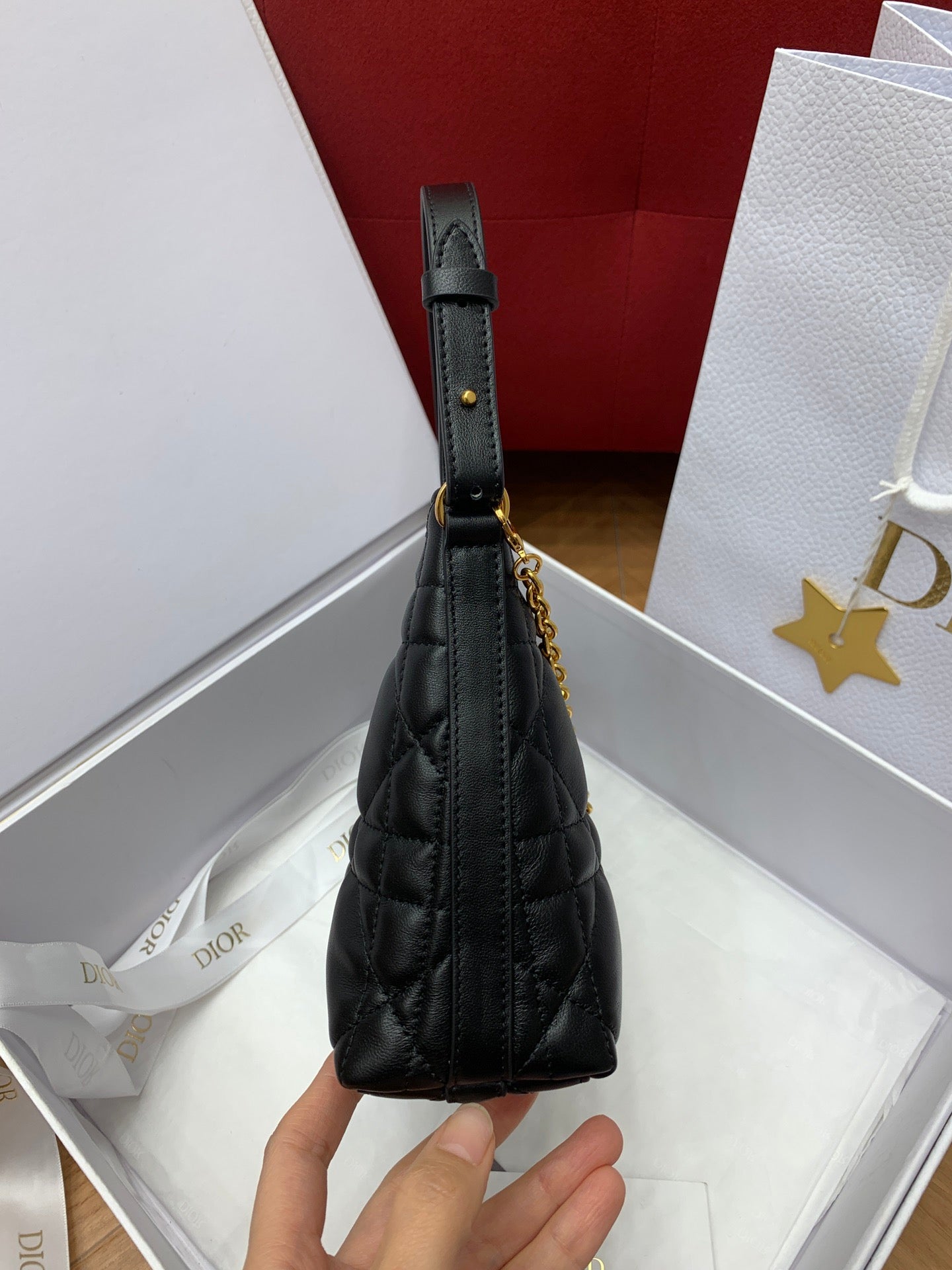 디올 미스 카로 미니 체인 백