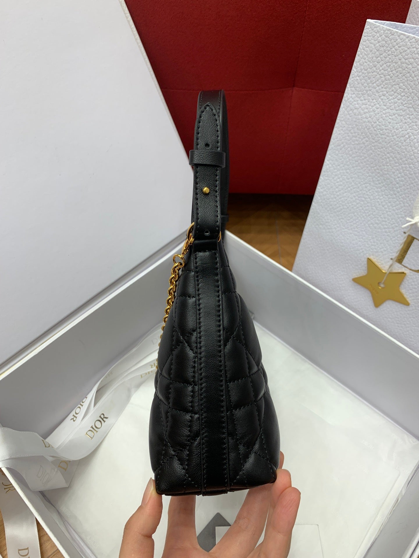 디올 미스 카로 미니 체인 백