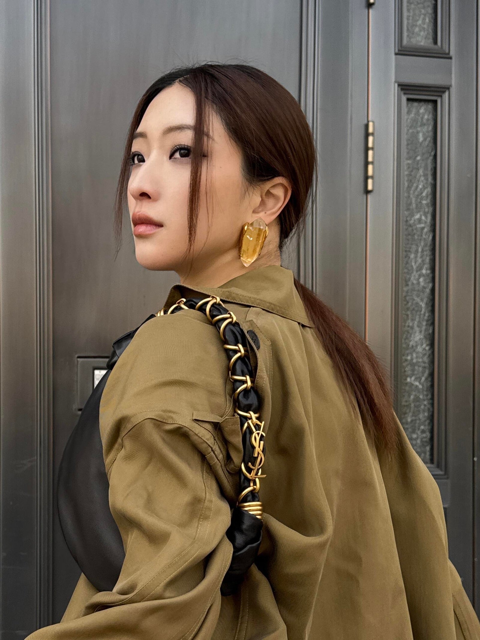 생로랑 아말리아 미니 호보 백