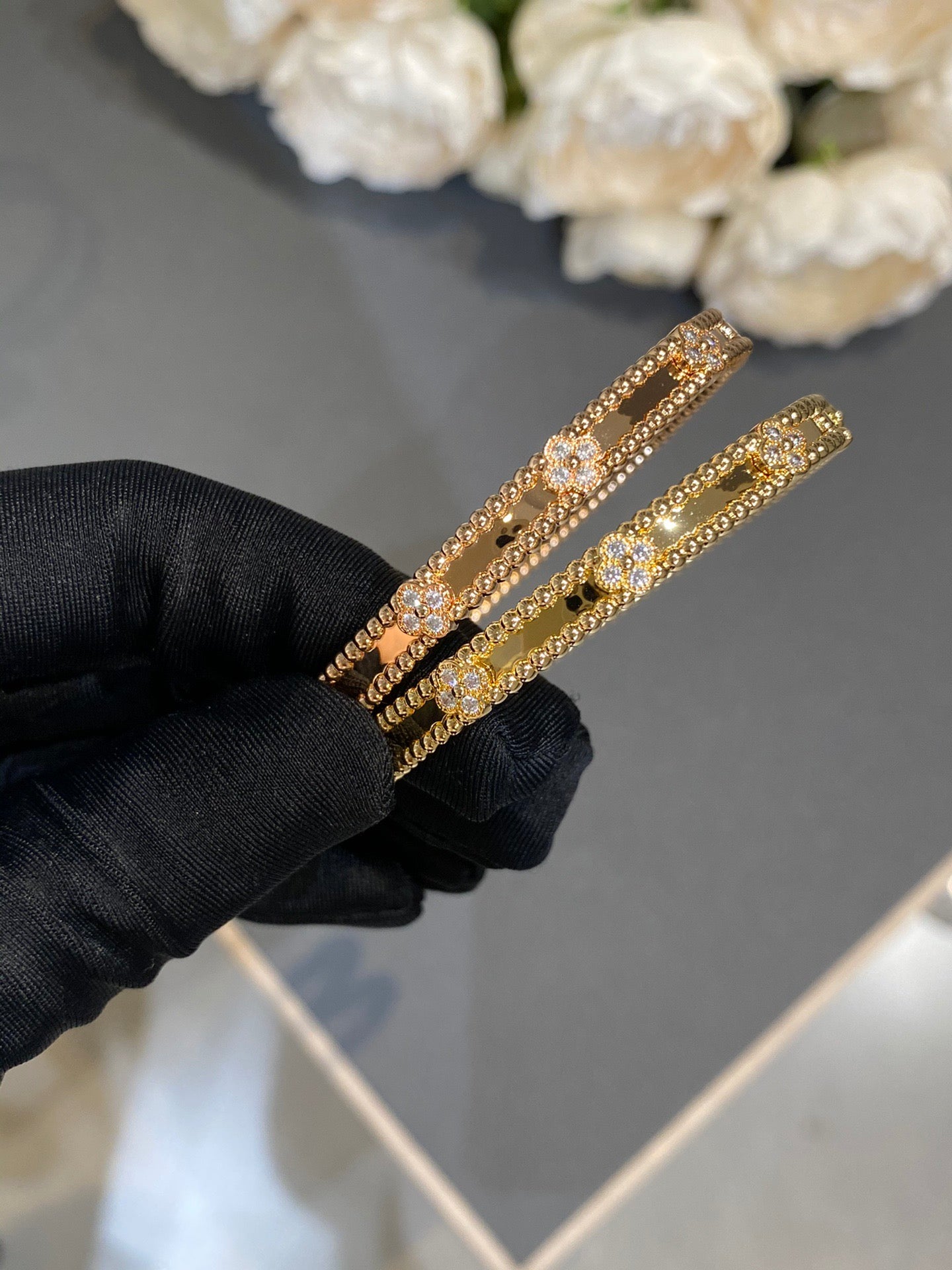 반클리프 뻬를리 클로버 스위트 브레이슬릿