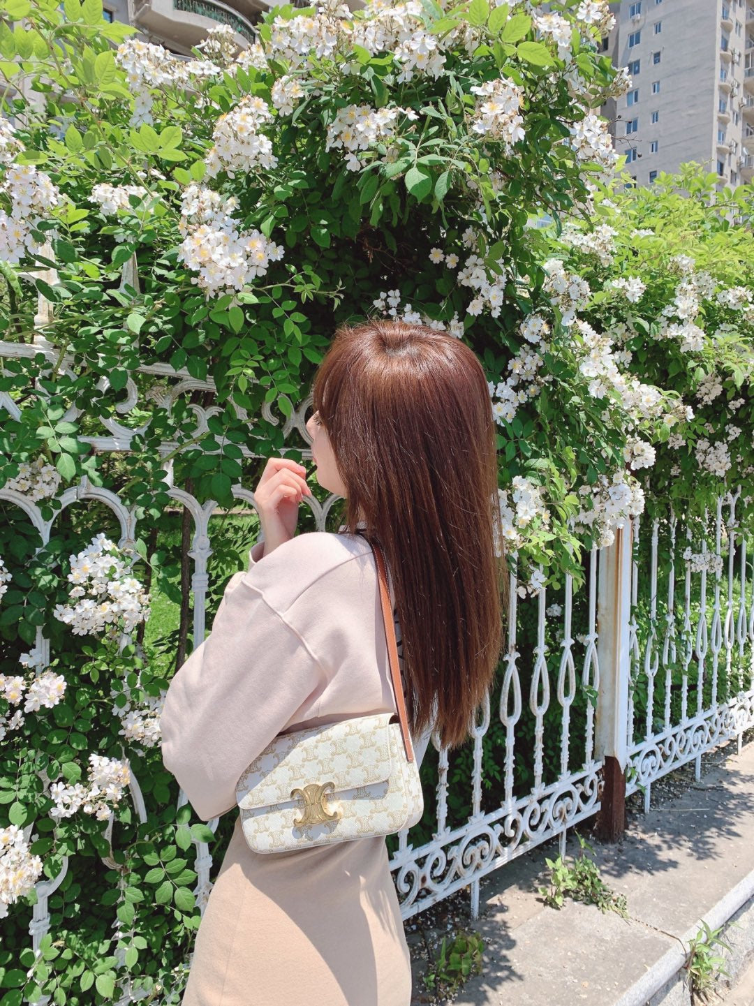 CEL 트리옹프 숄더백 미니 캔버스
