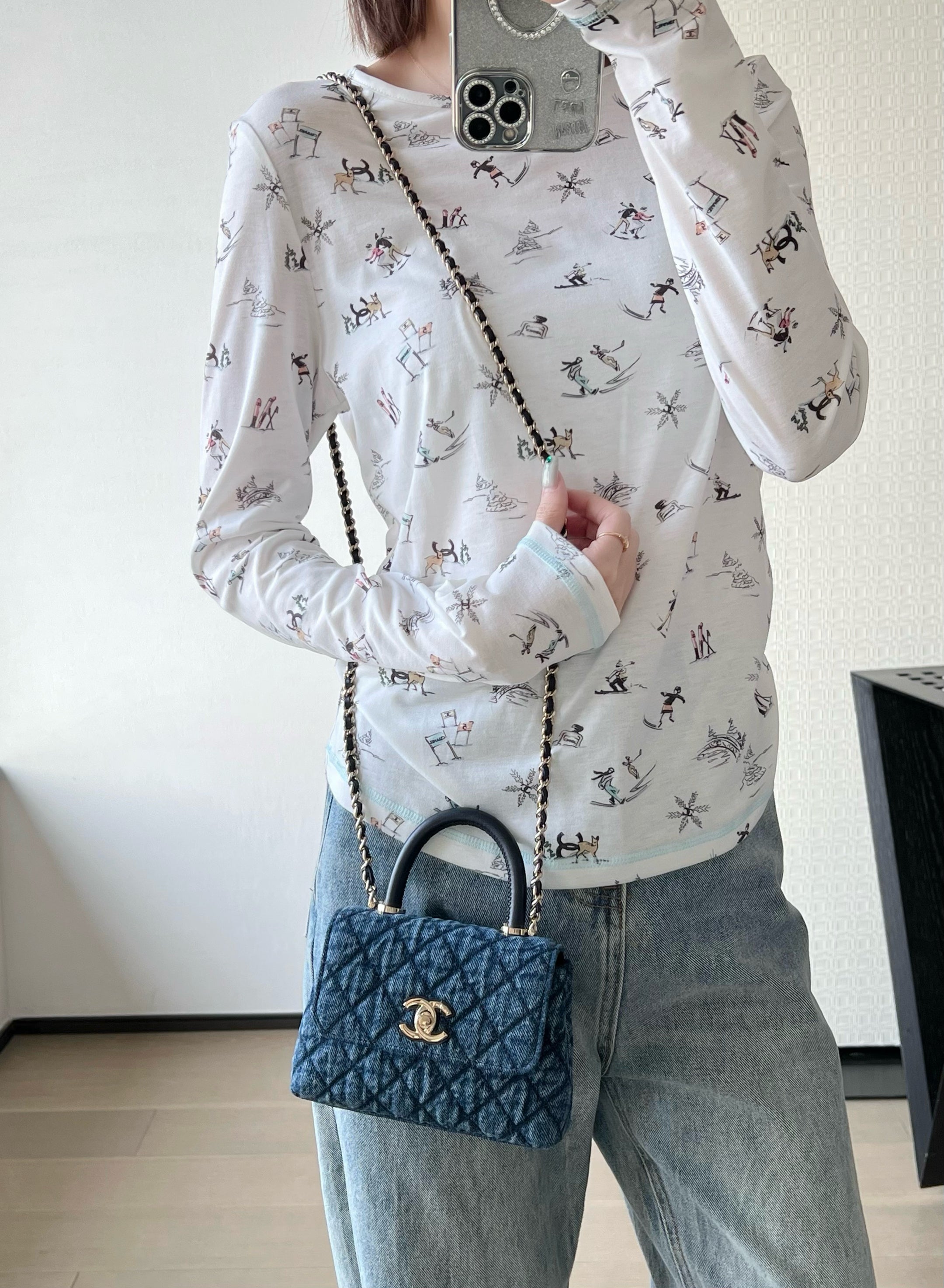 C 데님 코코핸들 미니