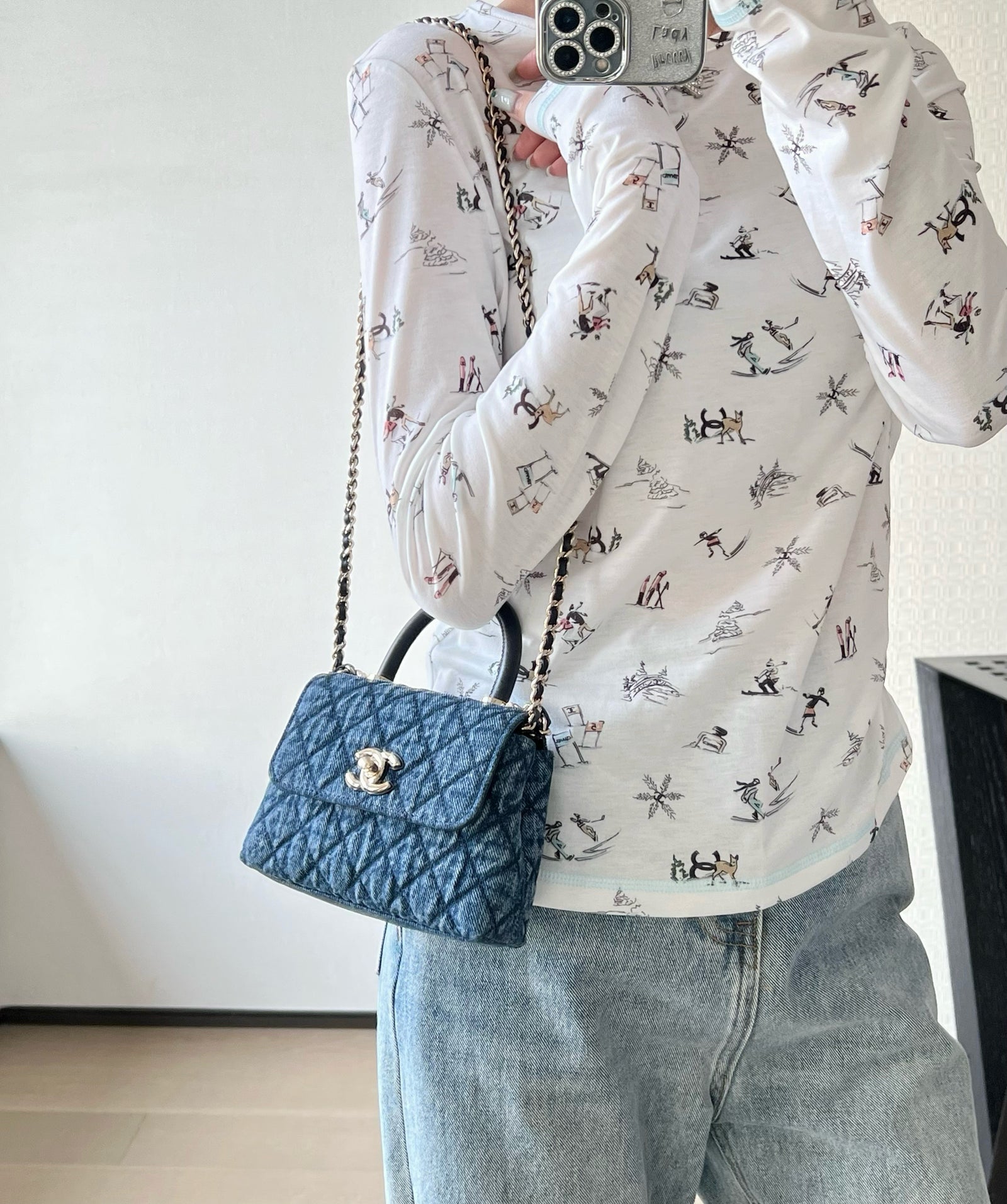 C 데님 코코핸들 미니