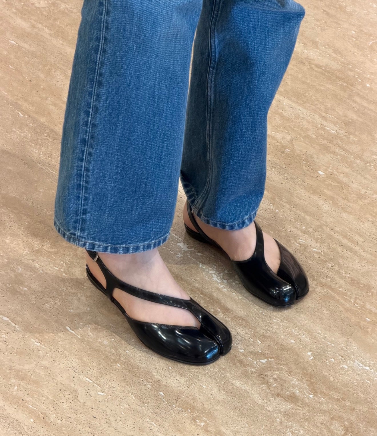메종마르지엘라 타비 슬링백 샌들
