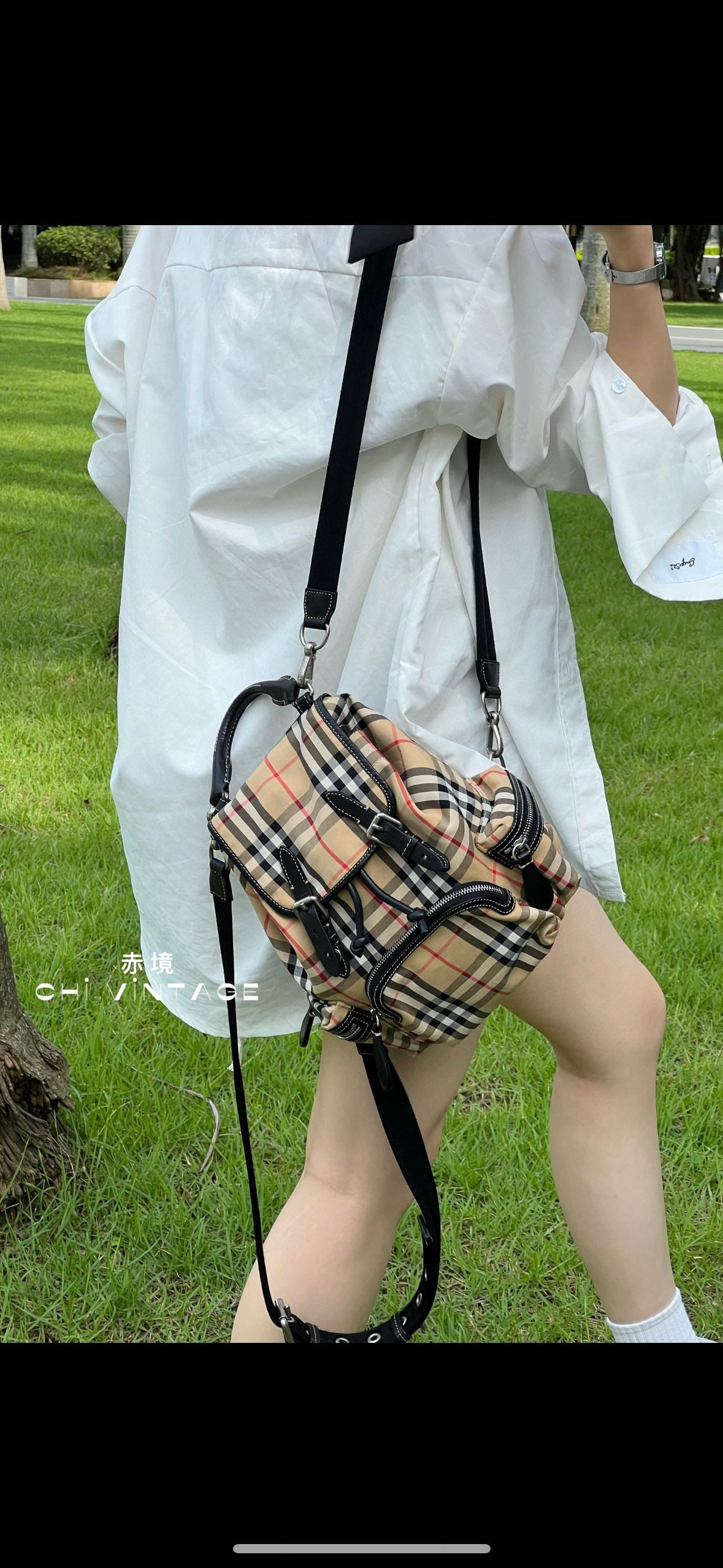 버버리 스몰 럭색 백팩