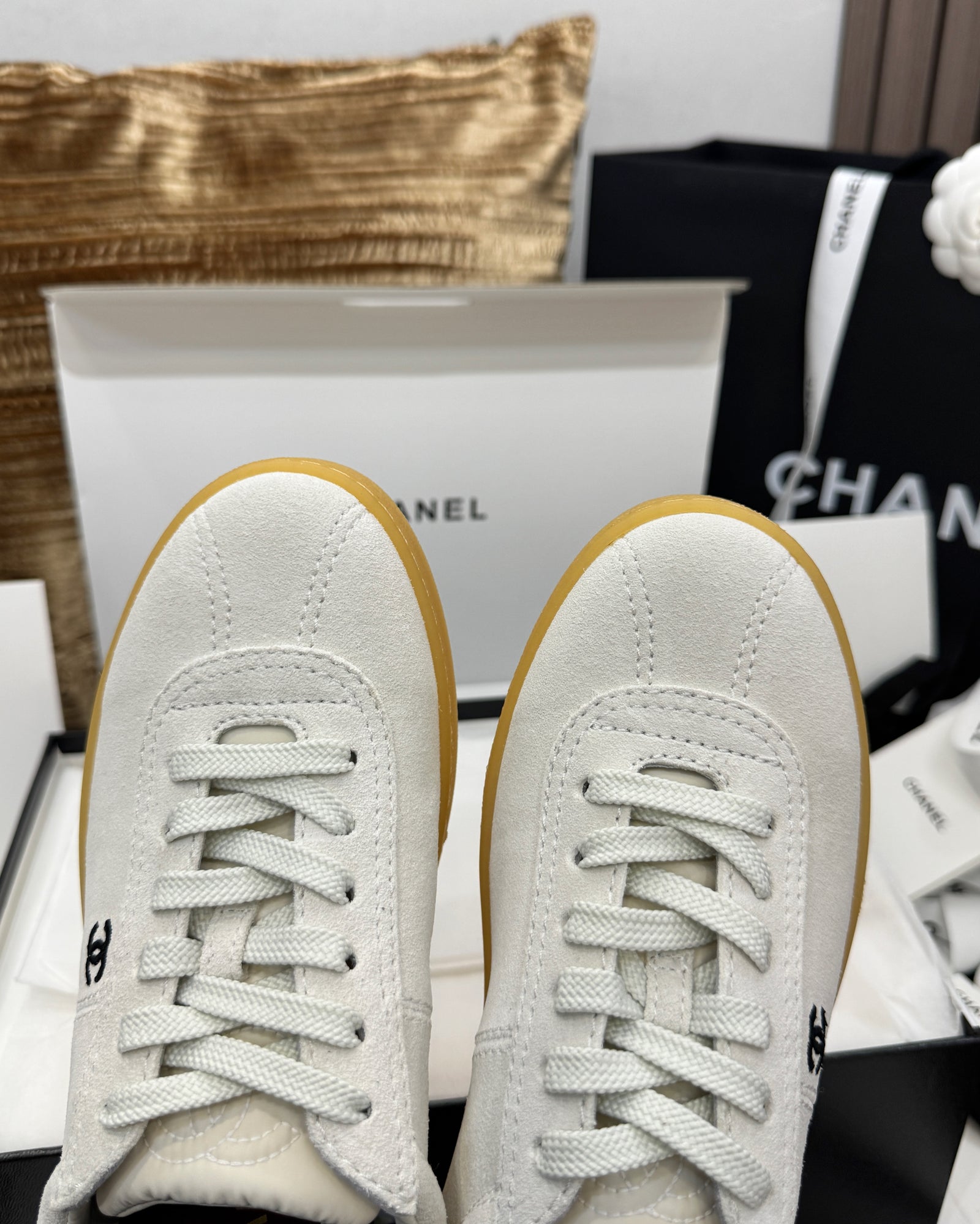 C 벨벳 카프스킨 독일군 스니커즈