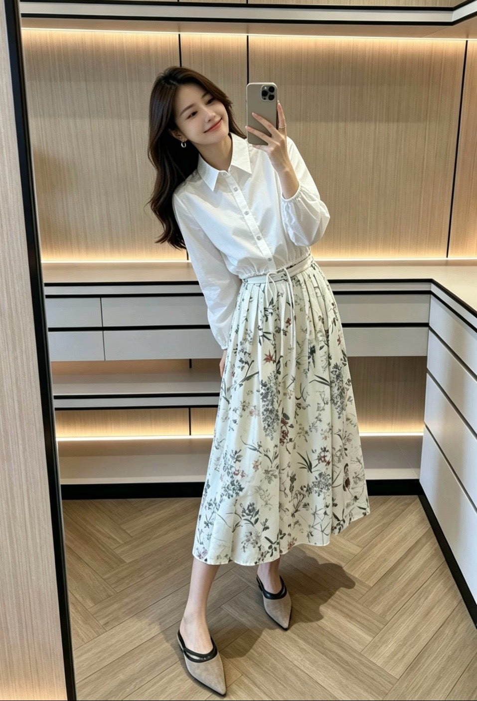 프라다 크롭 셔츠