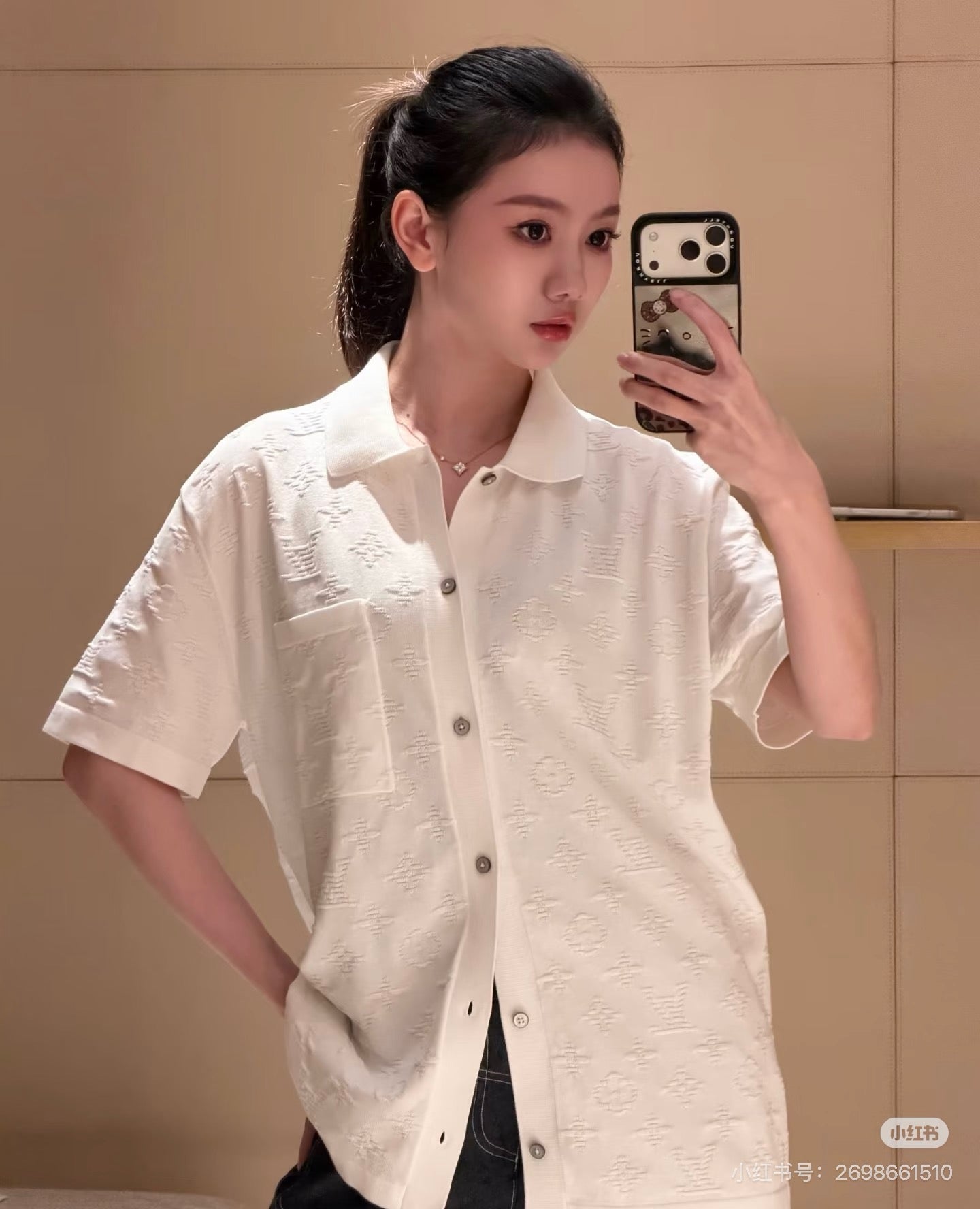 루이비통 모노그램 포인텔 반팔 셔츠