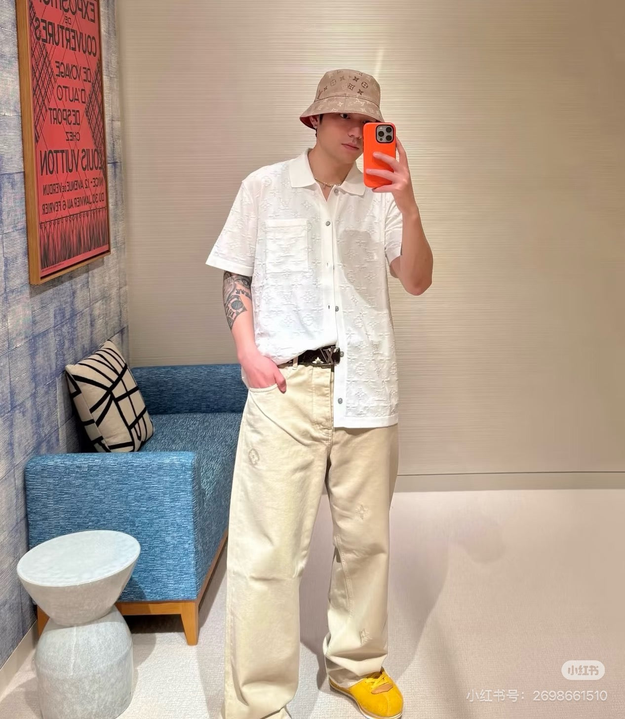 루이비통 모노그램 포인텔 반팔 셔츠