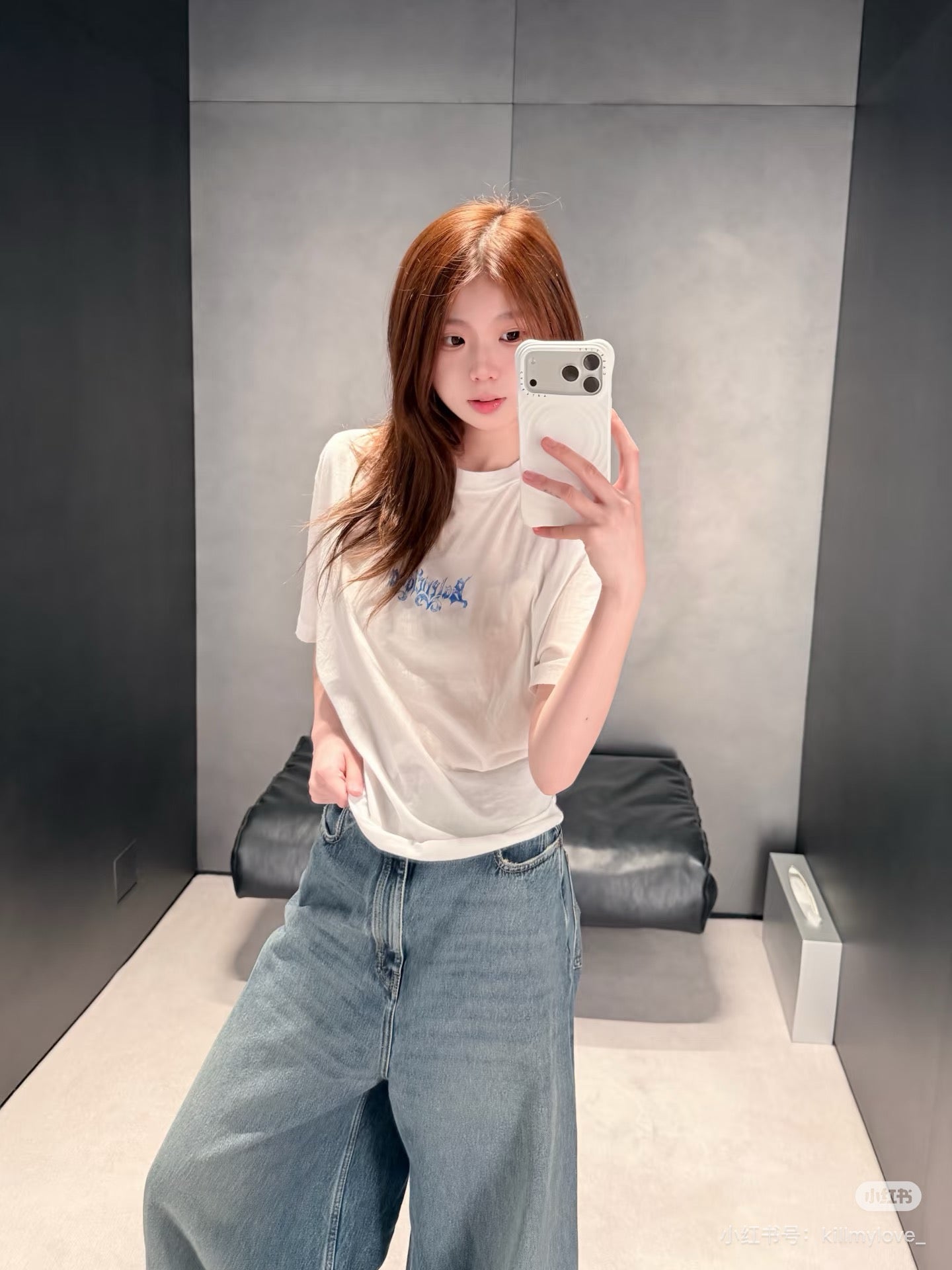 발렌시아가 스케치 로고 티셔츠