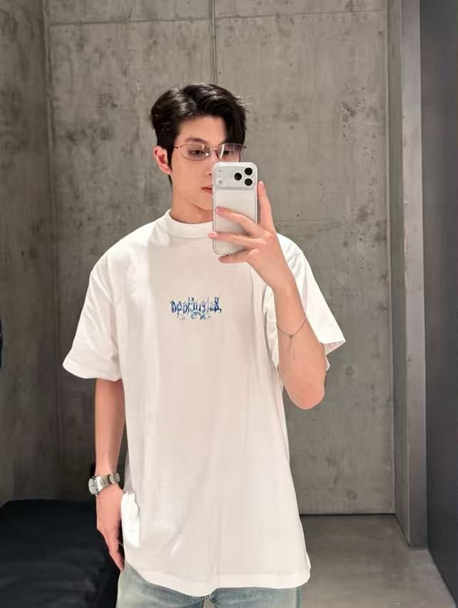 발렌시아가 스케치 로고 티셔츠